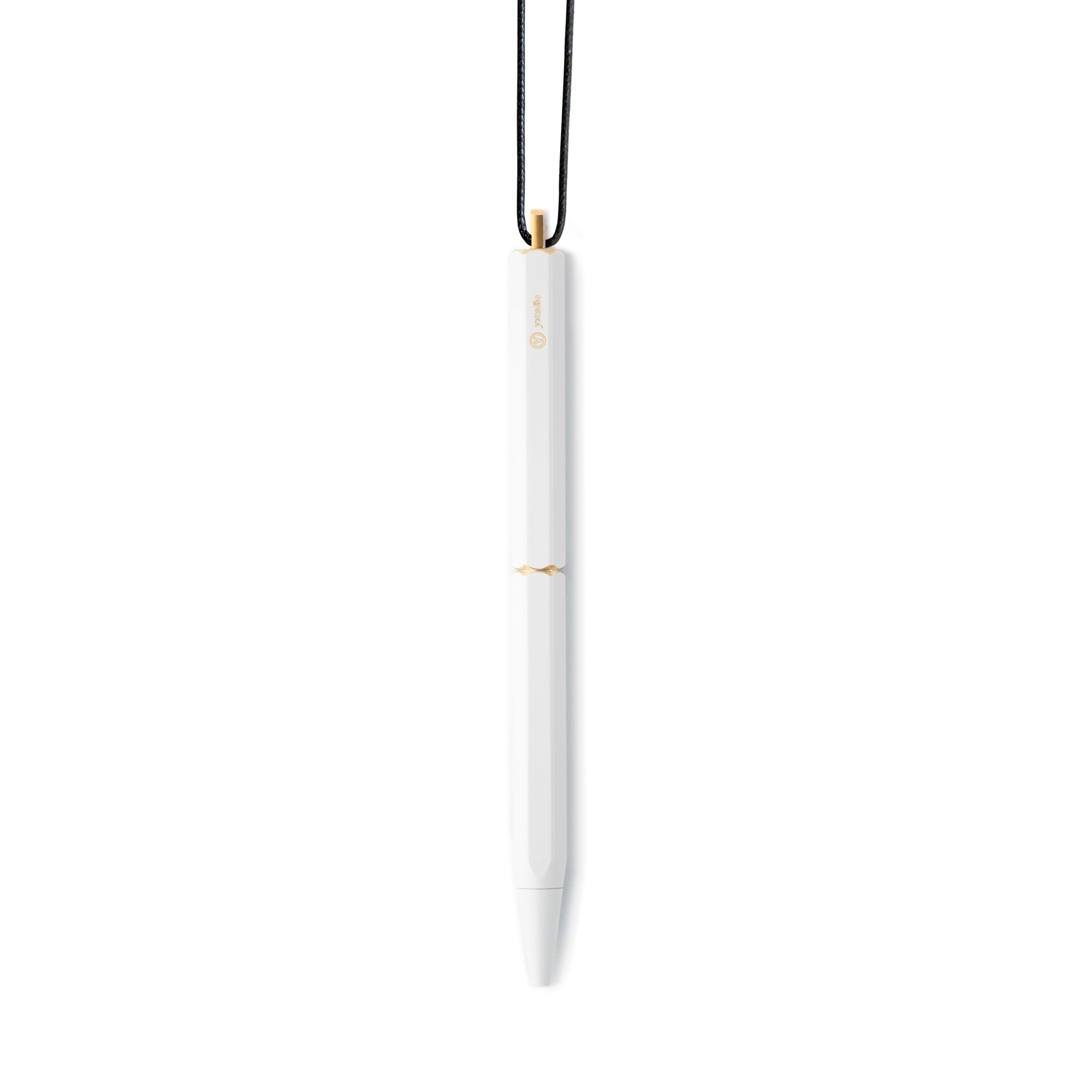 ワイスタジオ(Ystudio) Y-studio YS-STAT-26 Portable Ballpoint Pen, Gel Ink, White