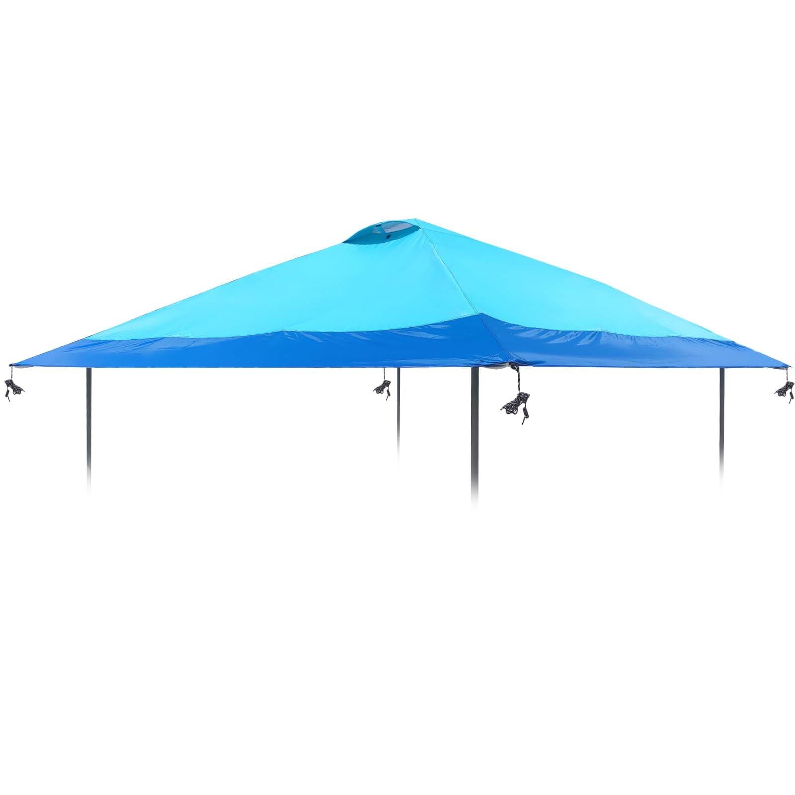 SHADCANOVA 13x13 Canopy Replacement Top with Air Vent Silver Coated Fit for Coleman Oasis 1606532 2156426 2156428, Waterproof 300D Oxford for Outdoor Pop Up Canopy Tent Cover (Replacement Top Only)