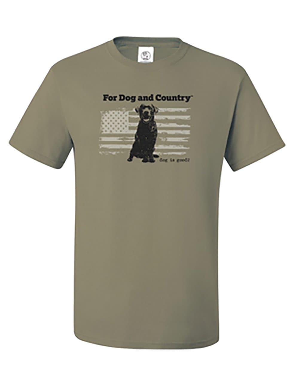Dog is Good for Dog and Country Unisex T-Shirt (Brown, Large)