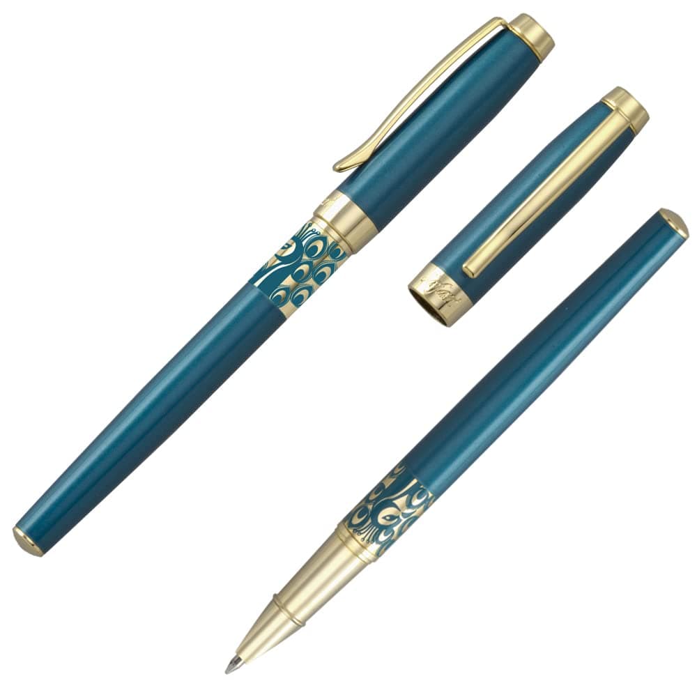 IWI IWI-9S530RP-55G Water-Based Ballpoint Pen, 0.6, Safari Peacock
