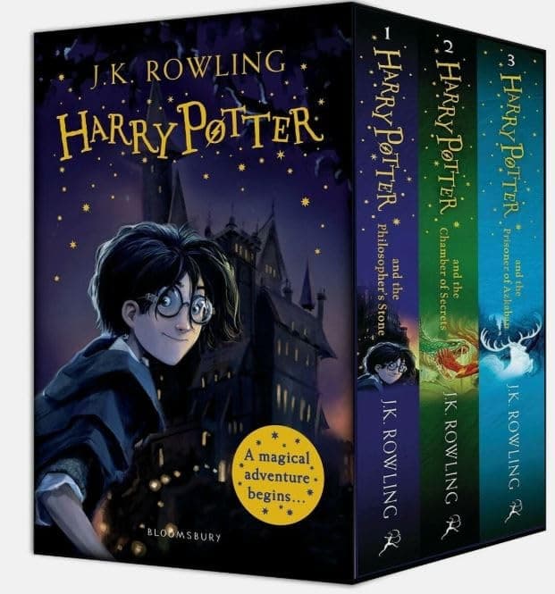 Harry Potter 1-3 Box Set (The Philosopher’s Stone, The Chamber of Secrets, The Prisoner of Azkaban).