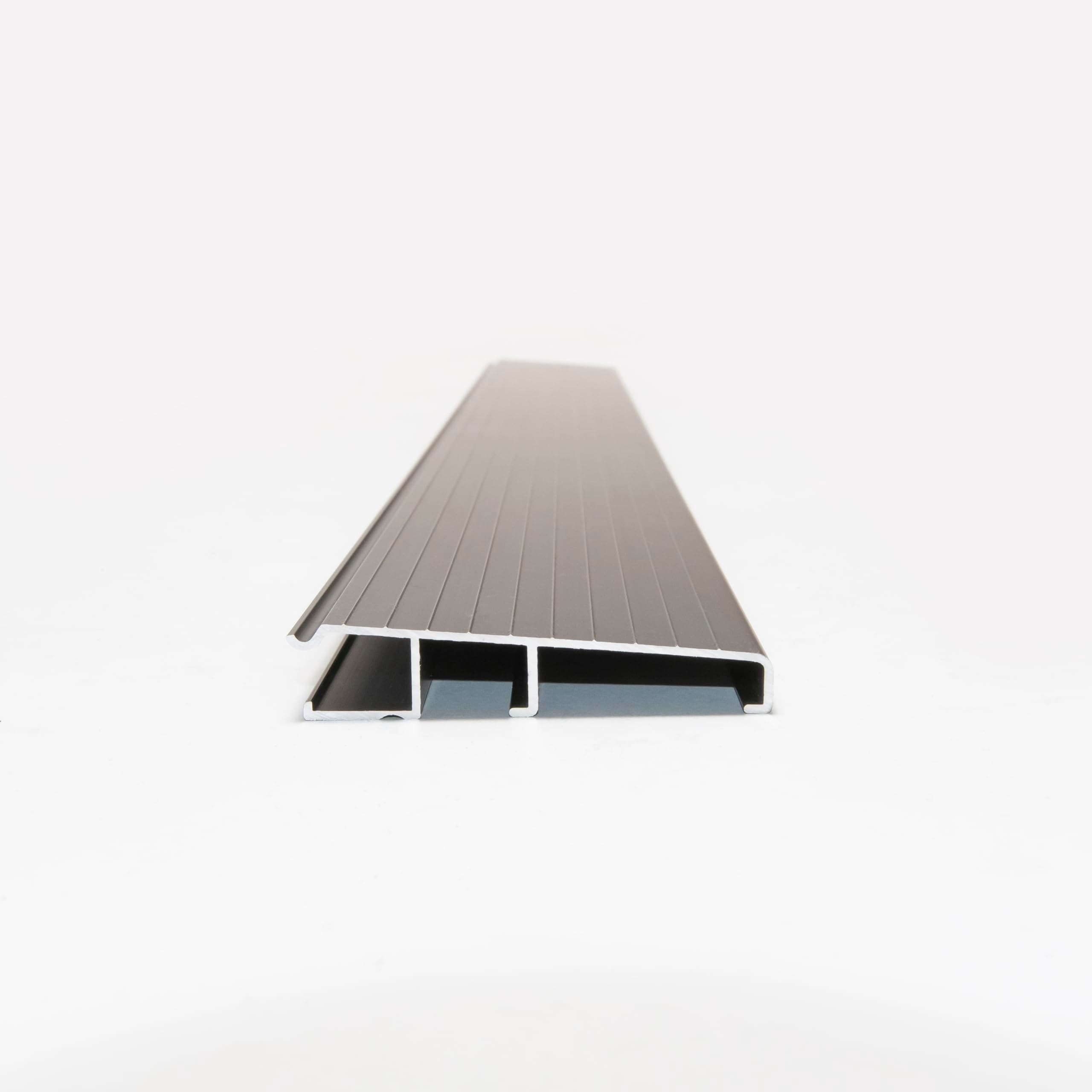 Adjustable Aluminum & Hardwood Threshold Waterproof and Hidden Screws -Add-on Extension Available - Heavy Duty - Commercial and Residential Multiple Sizes Available (Black, Extension 48")