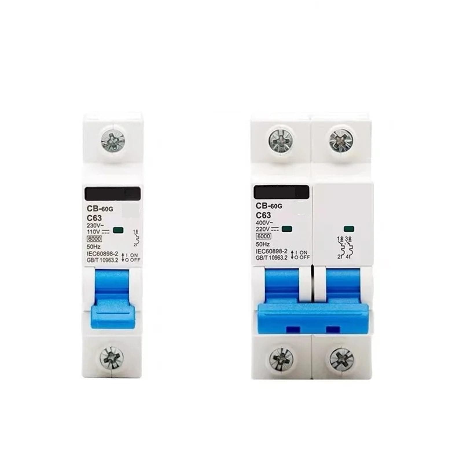 C B-60G C B-125G 1P DC110V Air Switch for Electric 1Pcs(125A)
