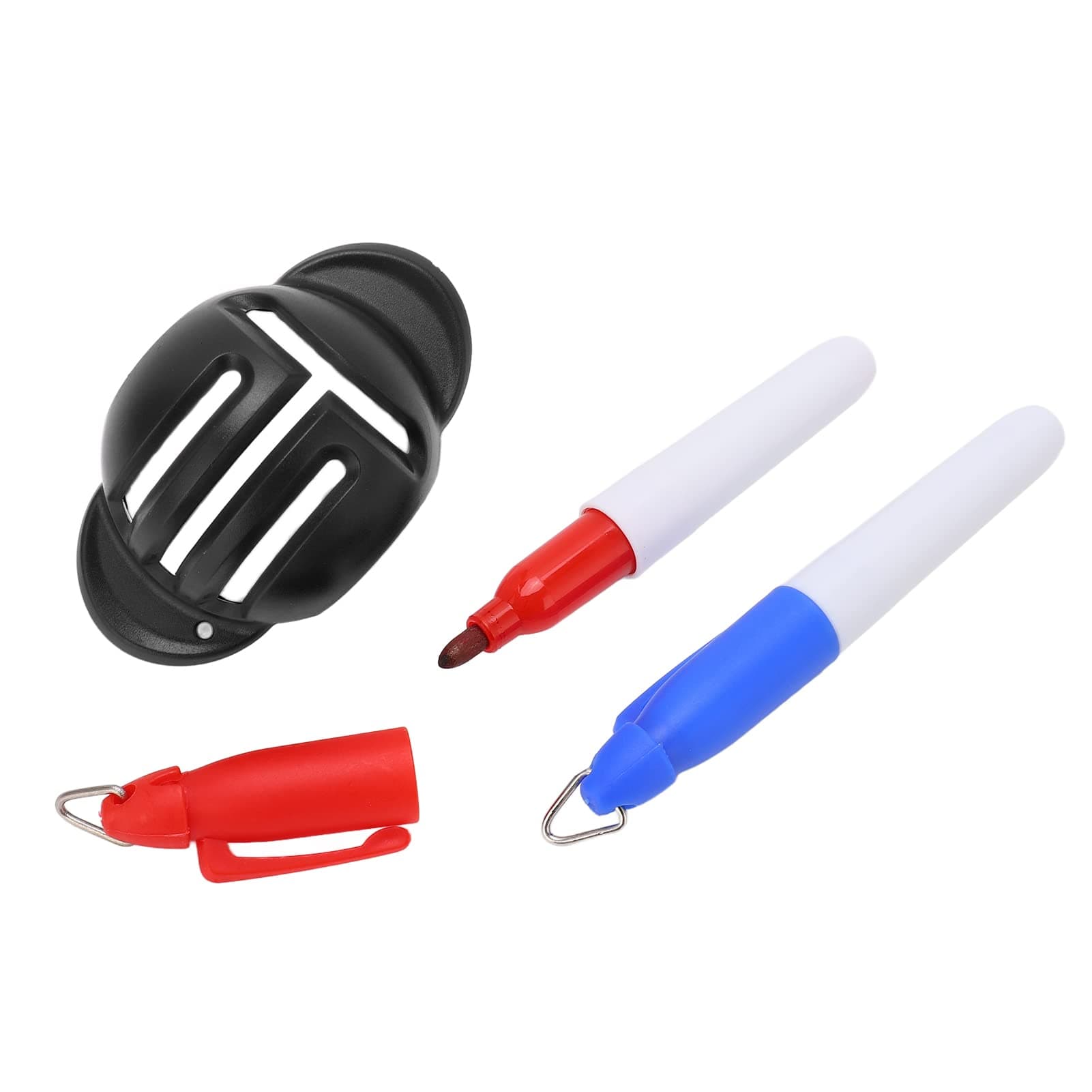 BallLiner Template, Linear Ball Line Marking Tool with 2 Marking Pens, Line Drawing Device, Ball Triple Track 3 Line Marker for Alignment (Black)