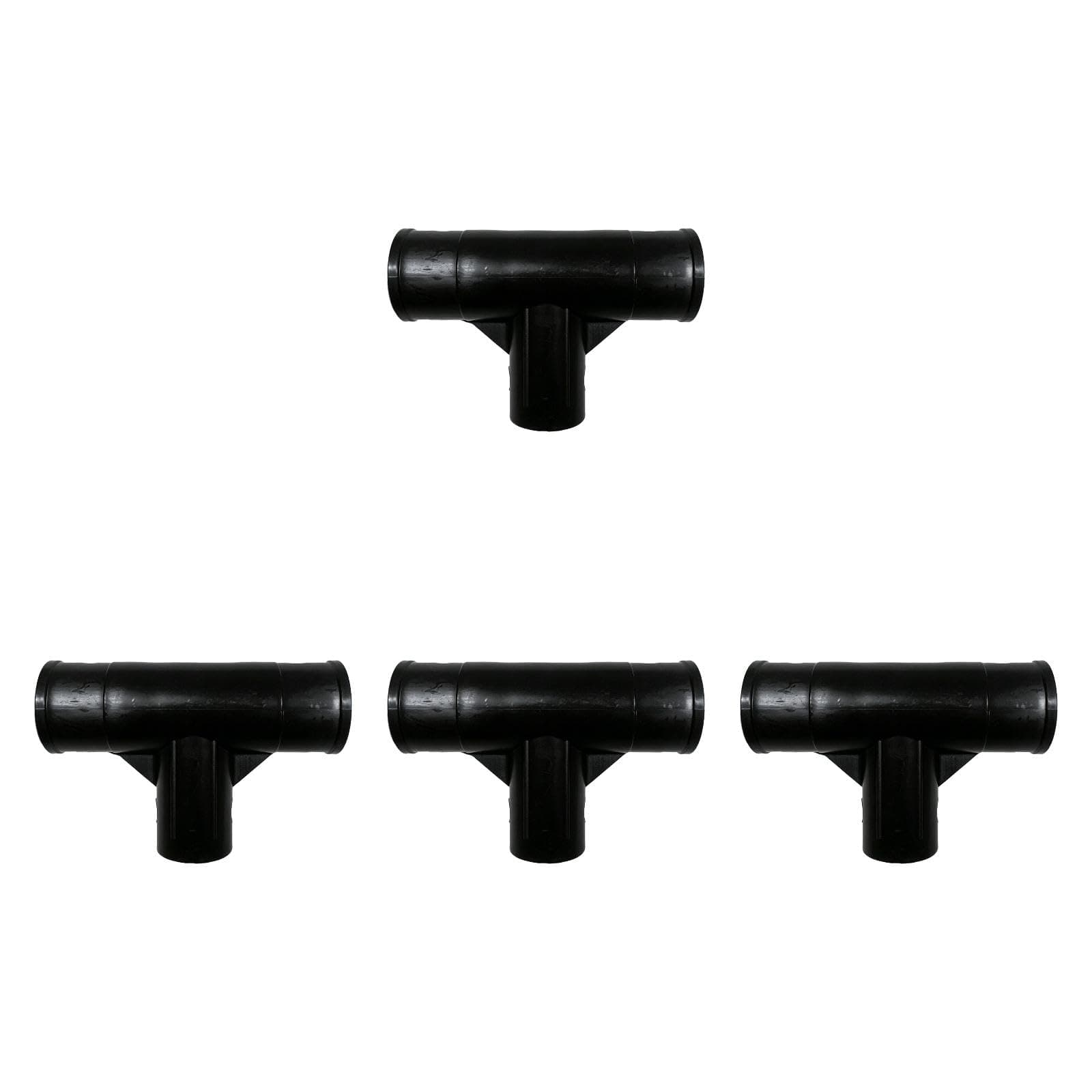Fenteer 4Pcs T Joint Repair Frame Connector Enhanced Stability Easy to Install Adapters Leg and Beam Joint for 28273, Black