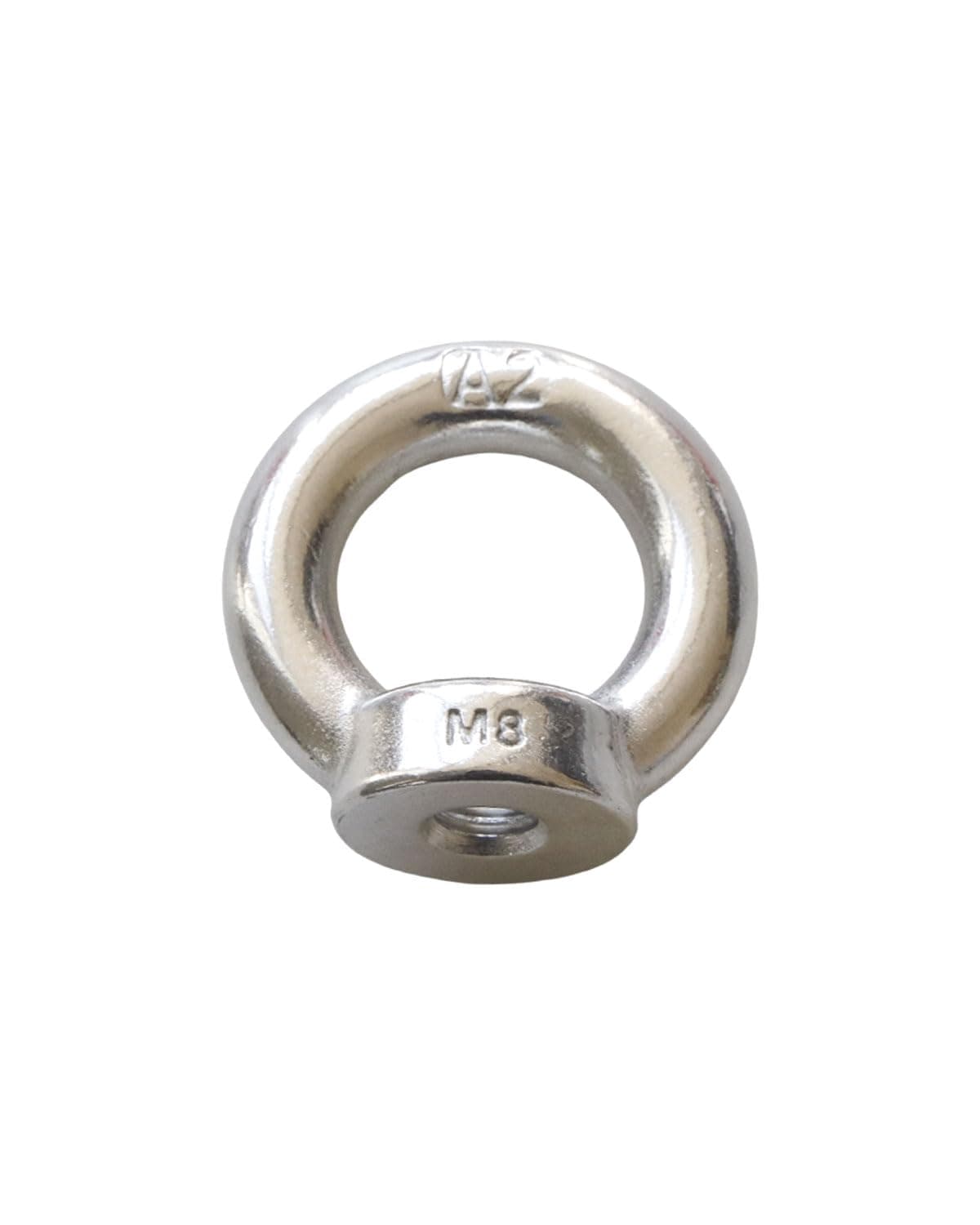 M8 x 1.25 Stainless Steel Eye Nuts Heavy Duty – IMScrews DIN 582 Lifting Eye Nuts for Hoisting Rigging Machinery Marine Applications, 304 Stainless Anti-Rust Threaded Eye Nut Fasteners,Pack of 2