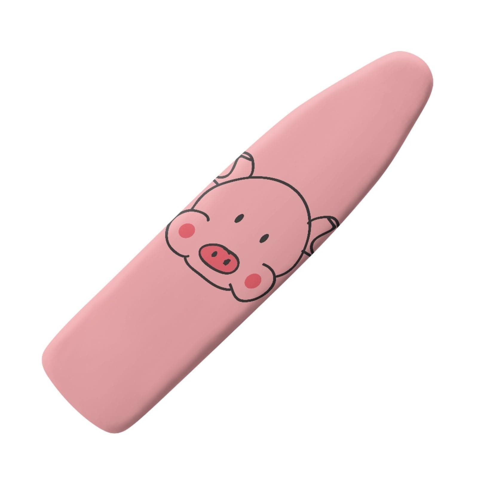 Micoklinlin Pink Ironing Board Cover 12x42 Small Size Novelty Cute Pig Home Decor Stain Resistant Cover for Ironing Board Iron Board Cover with Elastic Edge
