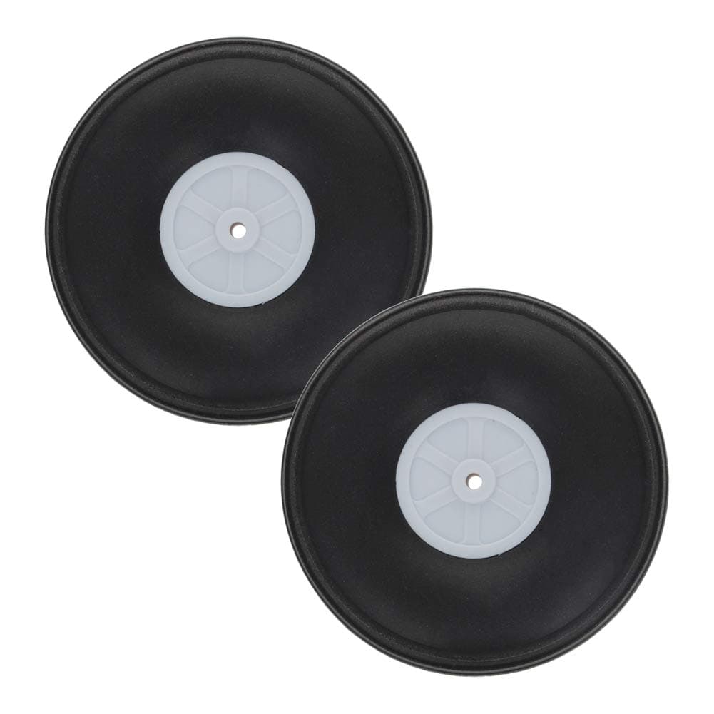 Heyiarbeit 3.5" RC Model Airplane Foam Wheel Super Light Tire and Wheel Sets for RC Airplane PU Sponge Tire with Plastic Hub 2 Pcs