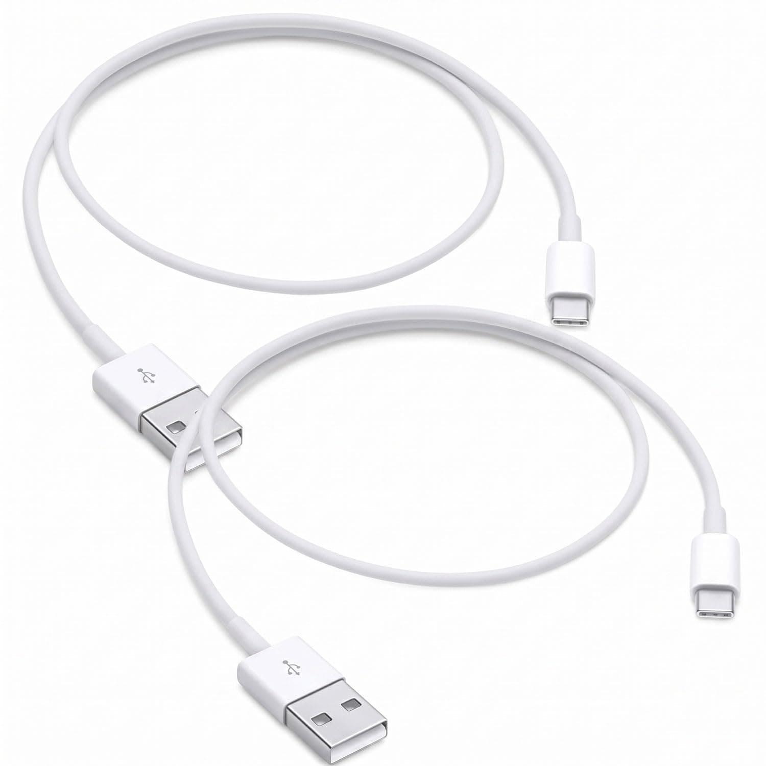 2pack 1.6FT Short USB A to USB C Cable Compatible with iPhone 17/16/15 Carplay Cable, iPhone 17 16 15 Pro Max, 16/15 Plus, 17Air, Airpods 4, Airpods Pro 2nd/3rd Gen Charger Cord, Car Charging Cord