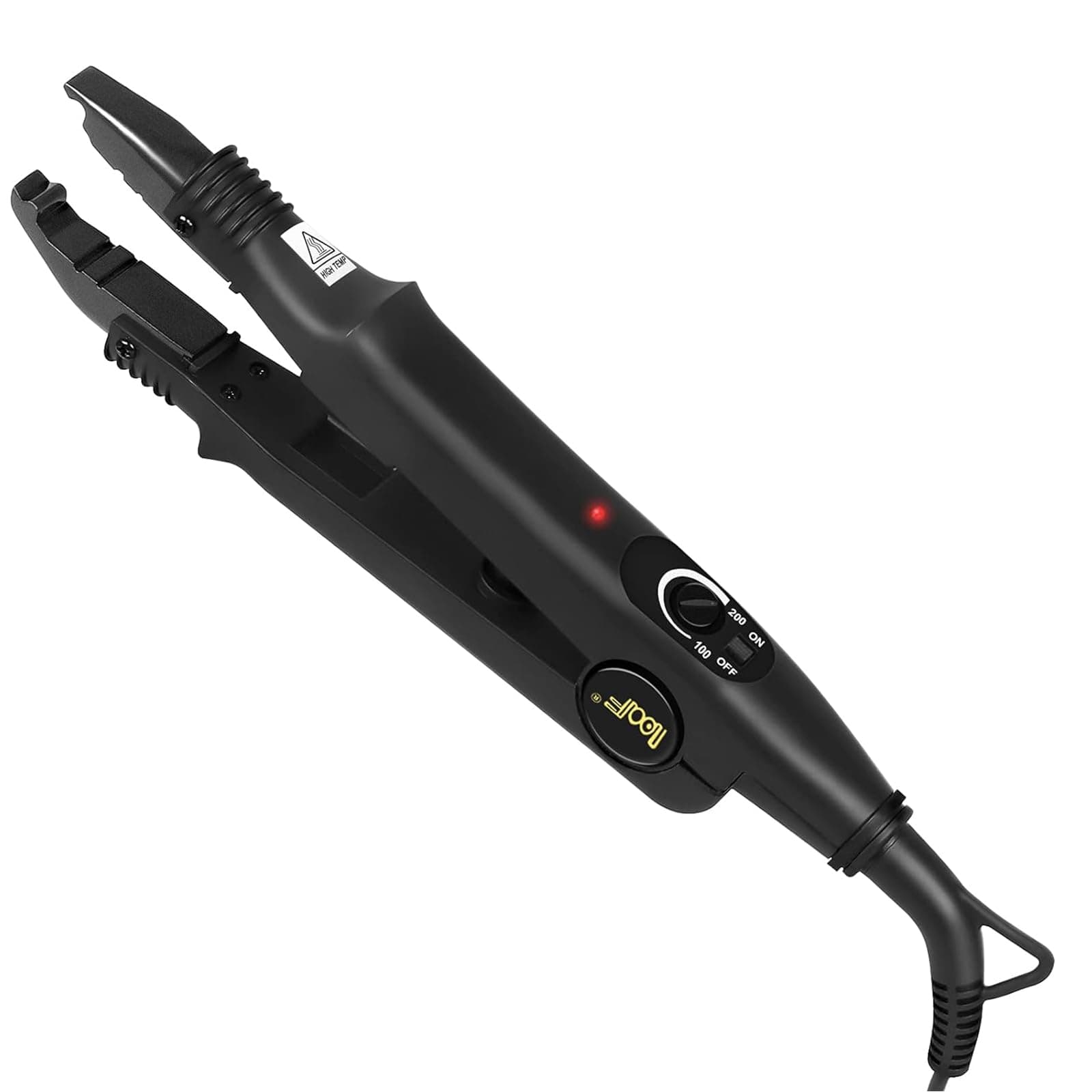 PAWACA Professional Hair Extension Tool, K-Tip Fusion Connector Wand with Fast Heat Bonding Iron for Salon Use, Real Human Hair Extension Heat Machine(Jet Black)