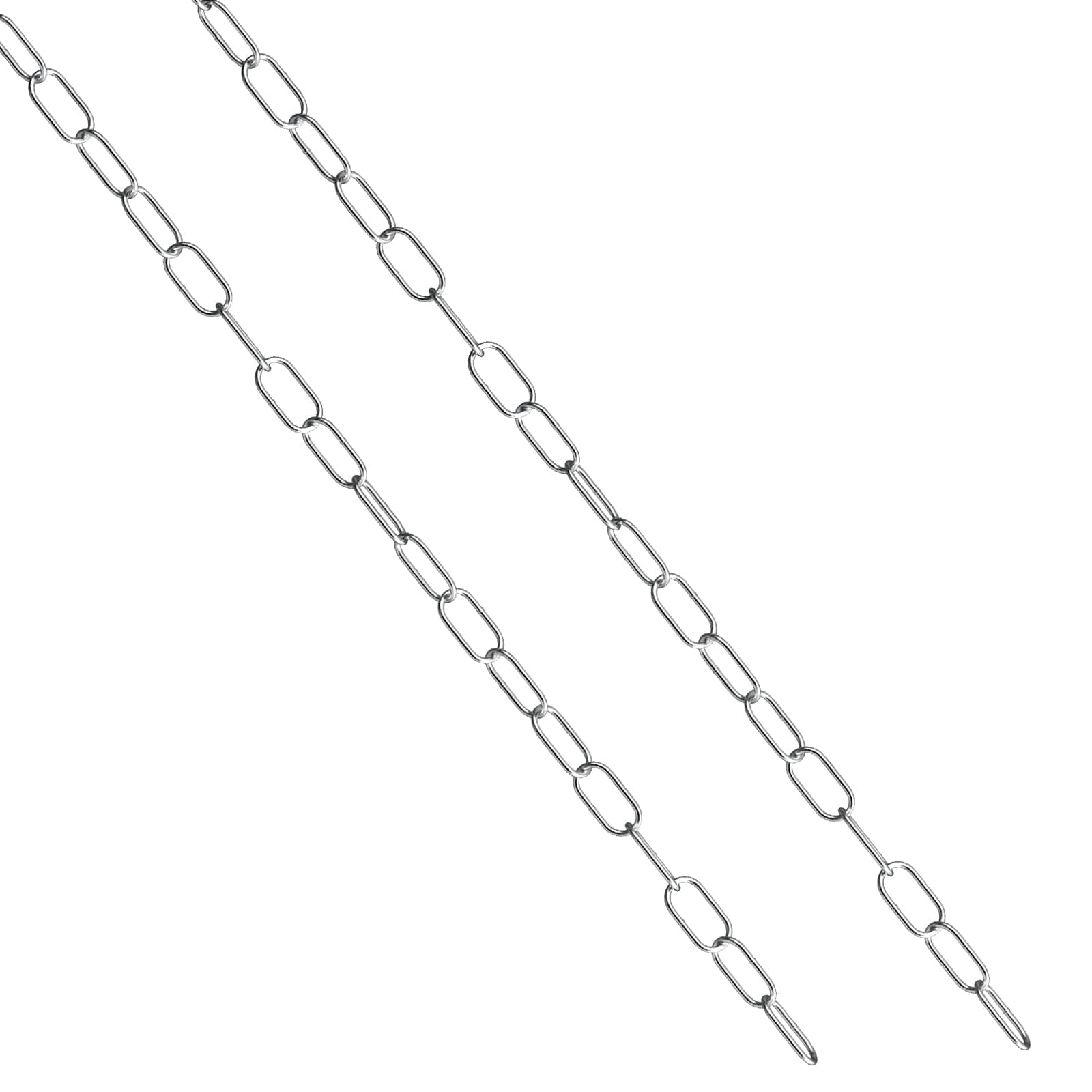 hannger Stainless Steel Chain Link, 5/64In × 5Ft Small Strong Chain Link Chain, Light Weight Chainlink Utility Metal Decorative Chain Key Chain Belt Chain Hanging Chain for Bird Feeder Planters Signs