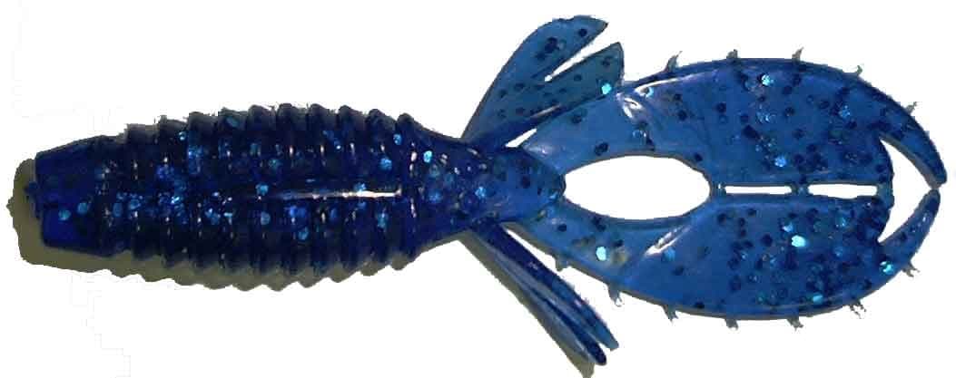 Big Bite Baits 4-Inch Yo Mama Lures-Pack of 8 (Sapphire Blue)