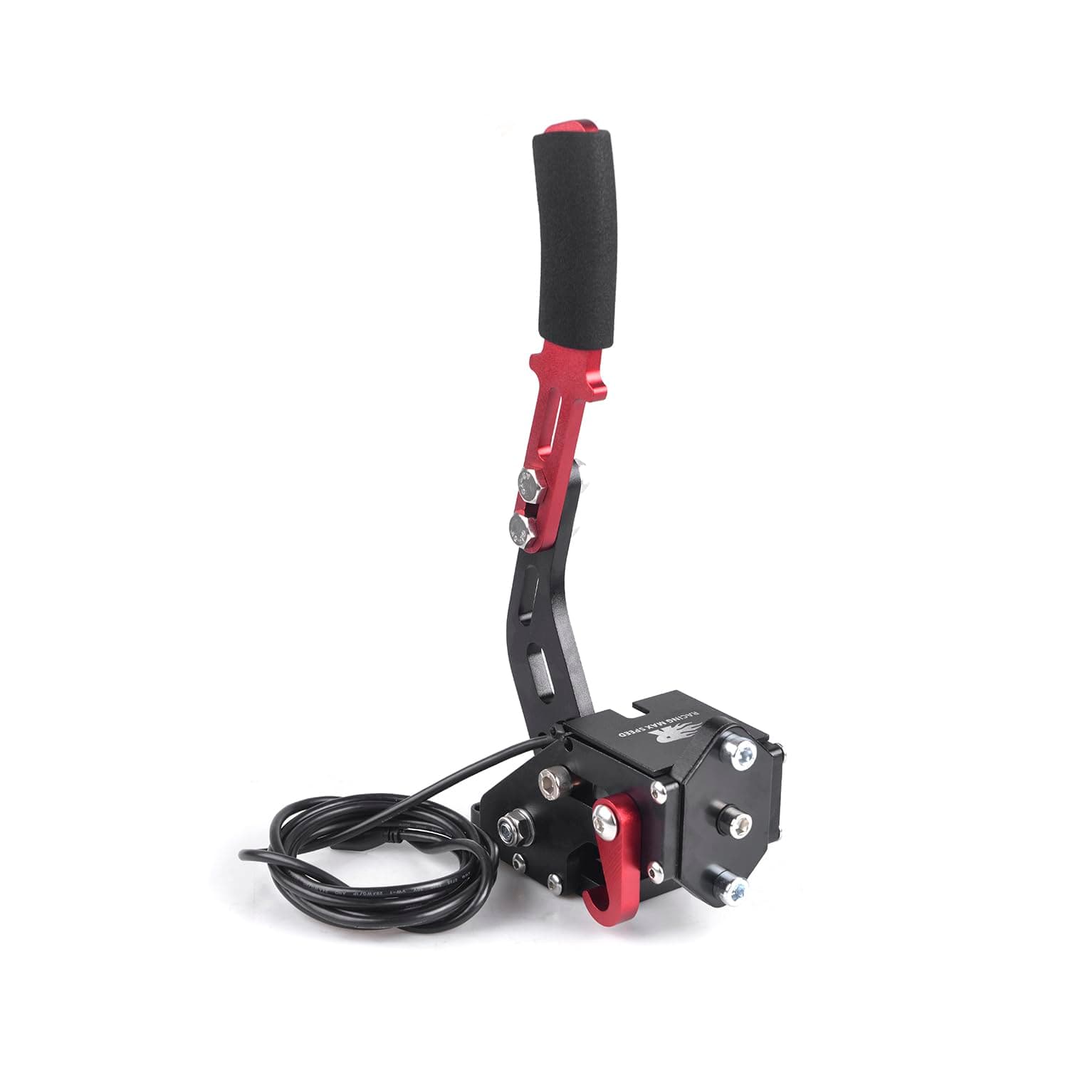ZHSYMX USB Handbrake for 16Bit SIM PC Racing Games, Compatible with G27 G29 G920 G923 T500 T300 Simulate Linear Handbrake(Only PC System) Black
