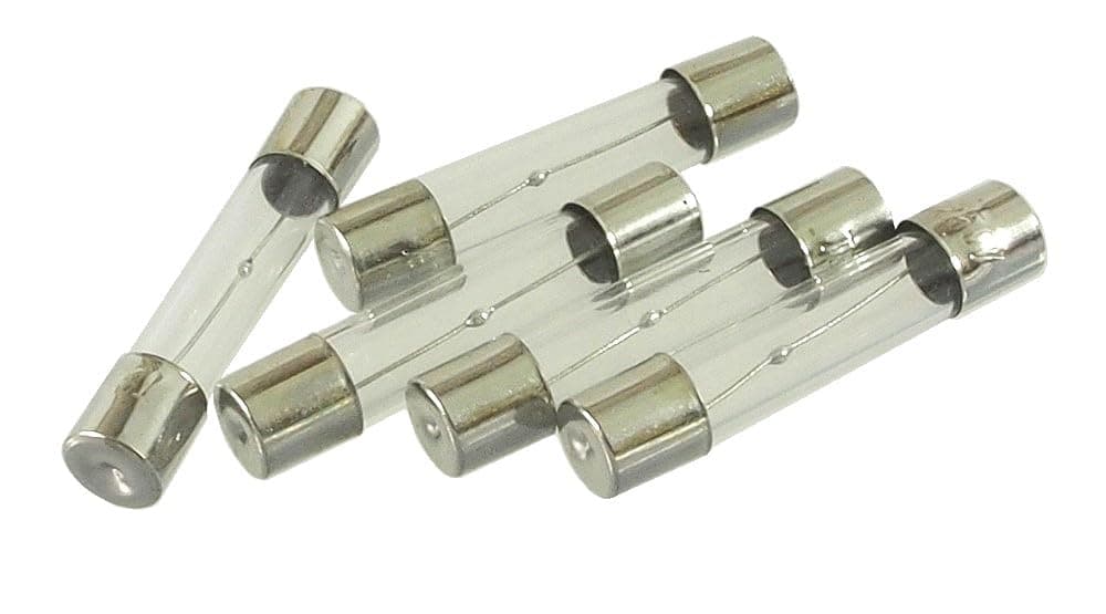 Pack of 5 MDL Slow Blow Glass Fuses 250V 6 mm x 30 mm (6.25A)