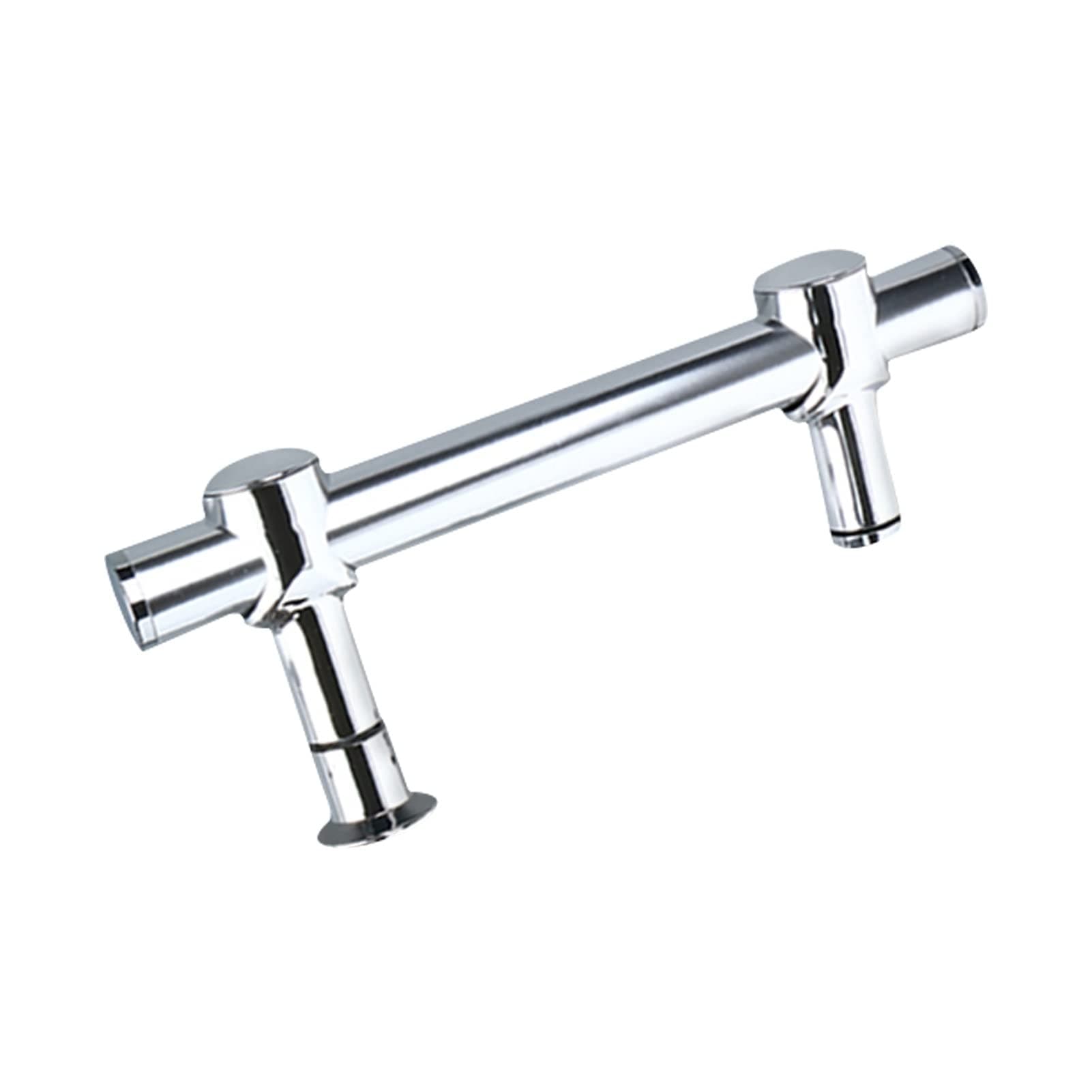 DRYMY Shower Door Handle, Adjustable Hole Distance Grab Bar for Bathroom Glass Door, Single Side Door Handle with Accessories Towel Bar - Stainless Steel (Size : 250mm)