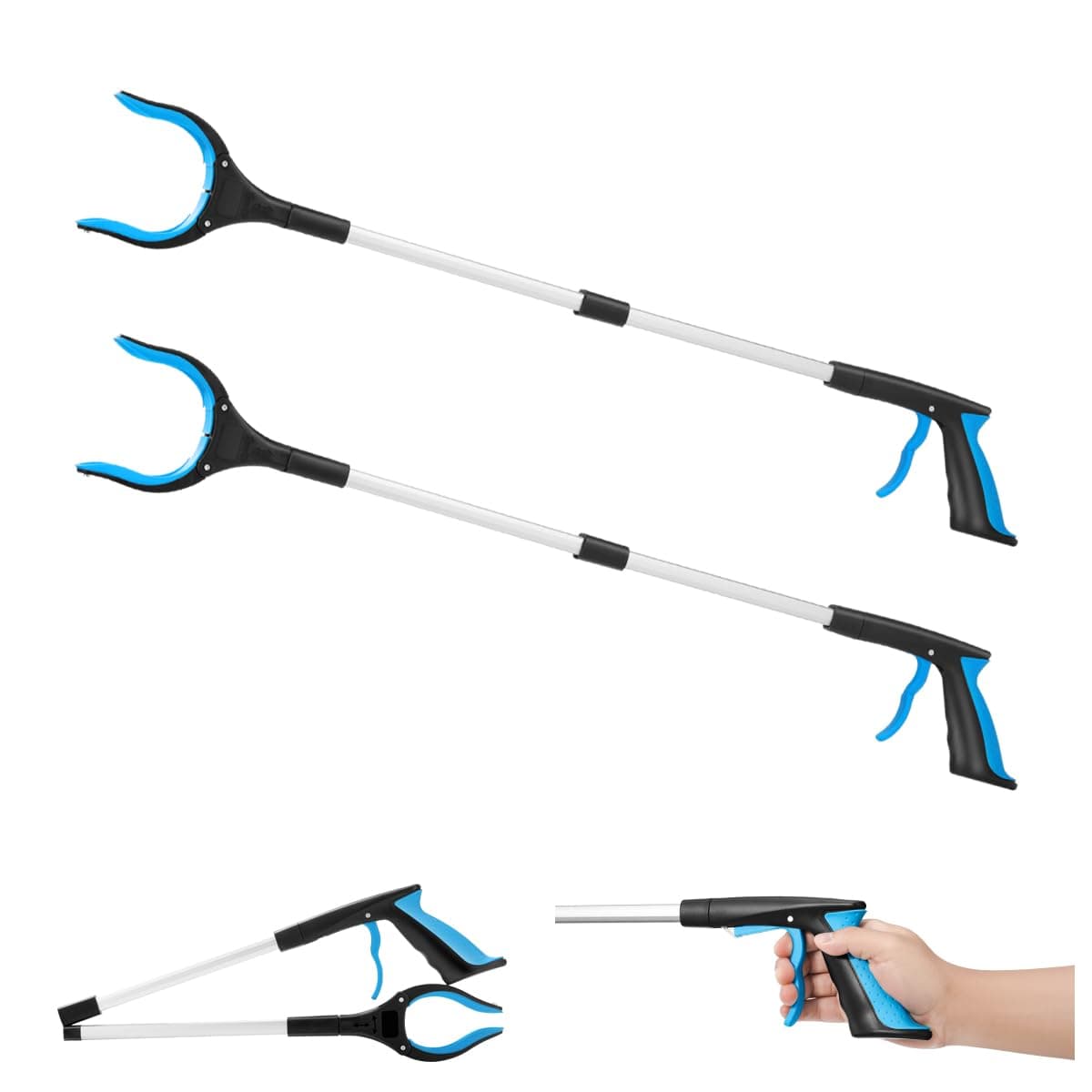 32inch Grabber Reacher Foldable Aluminum Heavy Dury Lightweight Hand Gripper for Senior Reaching Assistant (2)