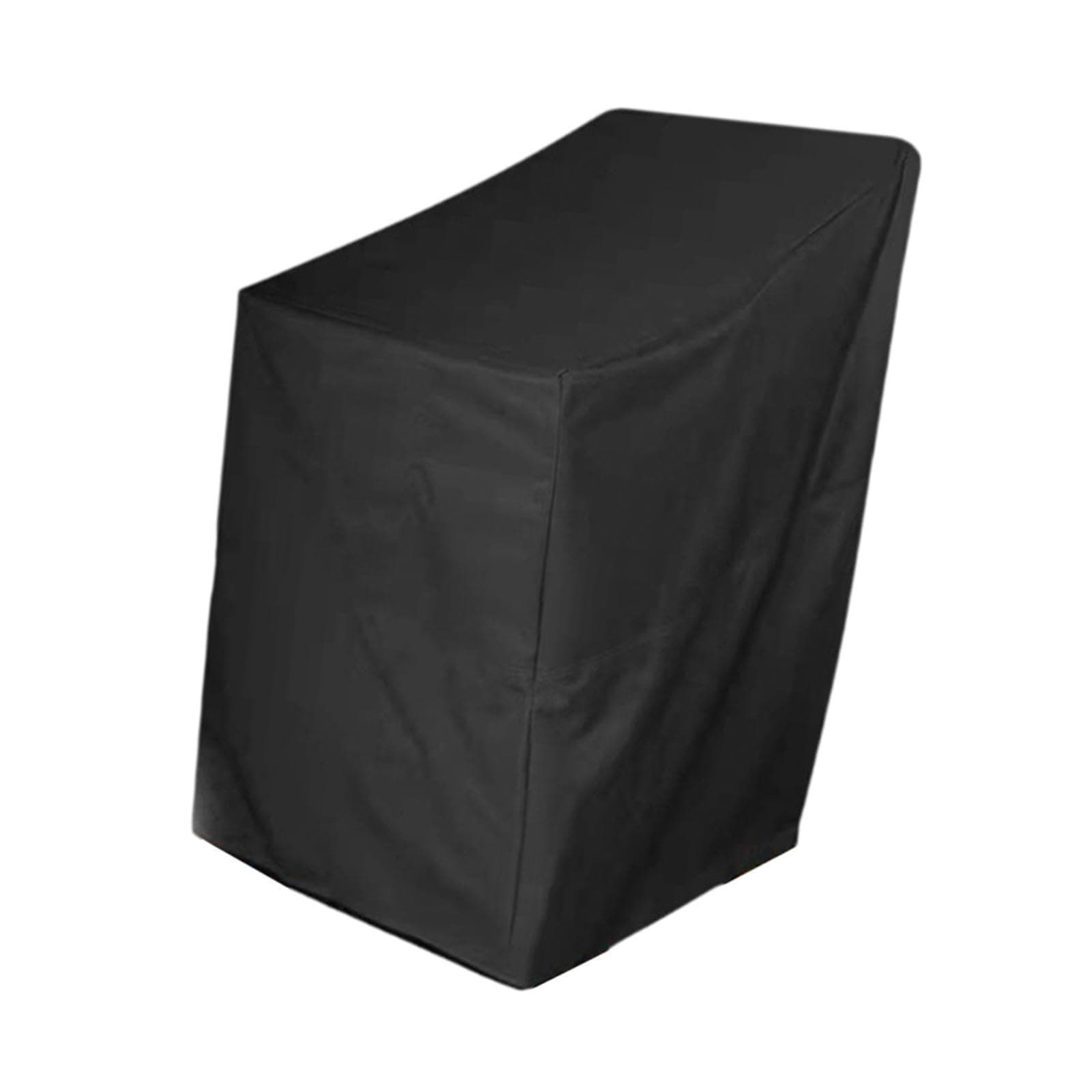 Fenteer Patio Chair Cover Outdoor Furniture Cover Water Resistant Rectangle Black Heavy Duty Deep Seat Cover Stacked Chair Dust Cover, 68cmx68cmx120cm