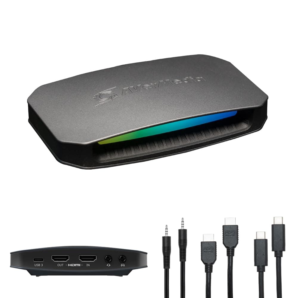 AVerMedia 4K60 Capture Card with HDMI 2.1, Low Latency, 4K144/4K120 Passthrough, Game Capture Device for PS5, PS5 Pro, Xbox, Switch, Streaming on Twitch, OBS on Mac & PC, GC553G2 Live Gamer Ultra 2.1