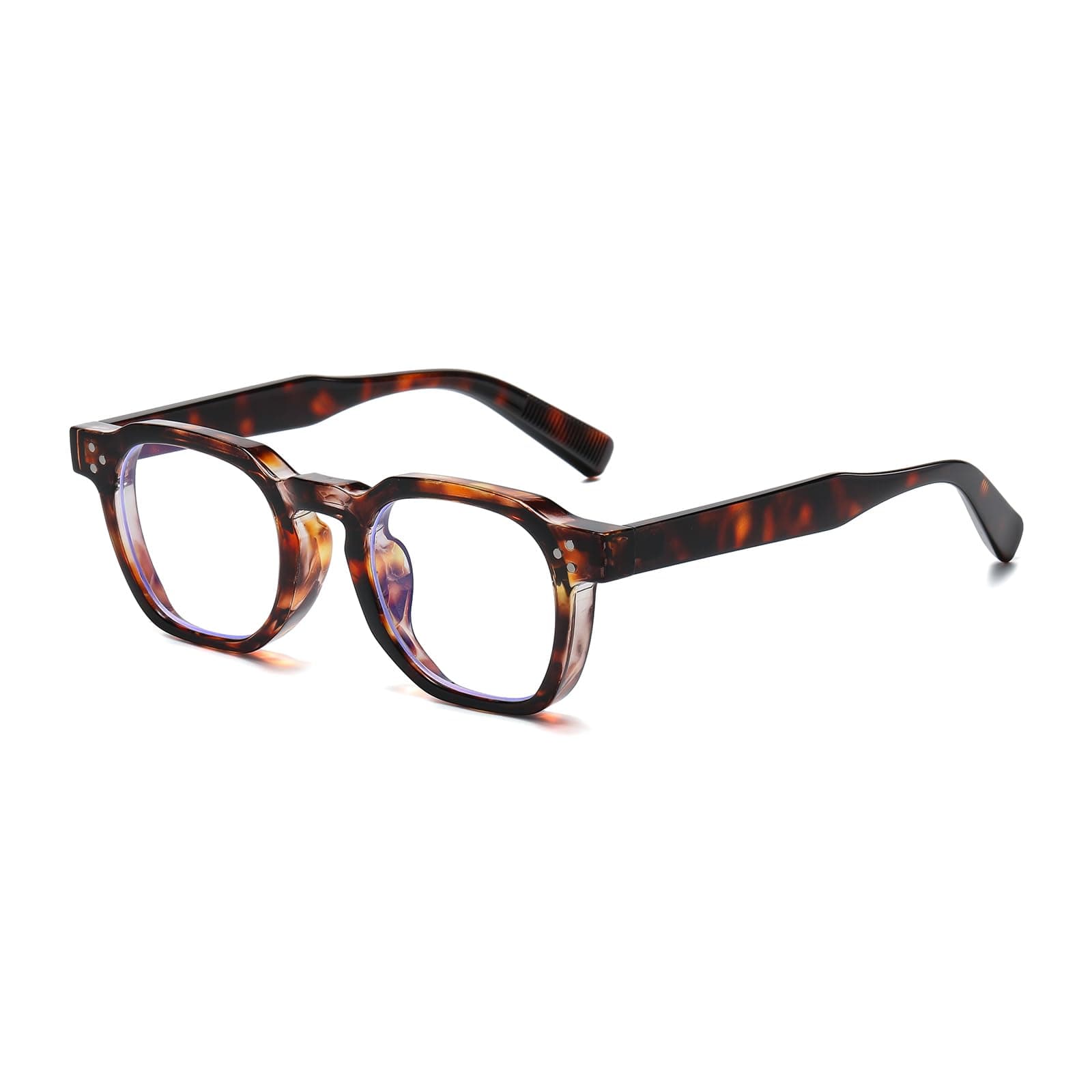 WHHJM Fashion Blue Light Glasses for Men Women Retro Square Frame Computer Glasses Reduce Eye Strain (Tortoise)