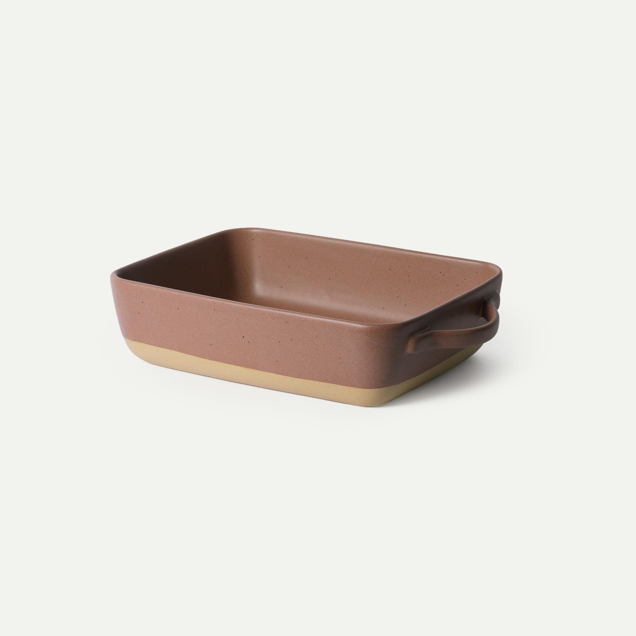 Mora Ceramic Baking Dish with Handles For Casserole, Lasagna, Gratin, Broiling, Roasting, and Baking. Large 9x13 in Pan, Extra Deep - Porcelain Serving Bakeware from Oven to Table. Freezer Safe