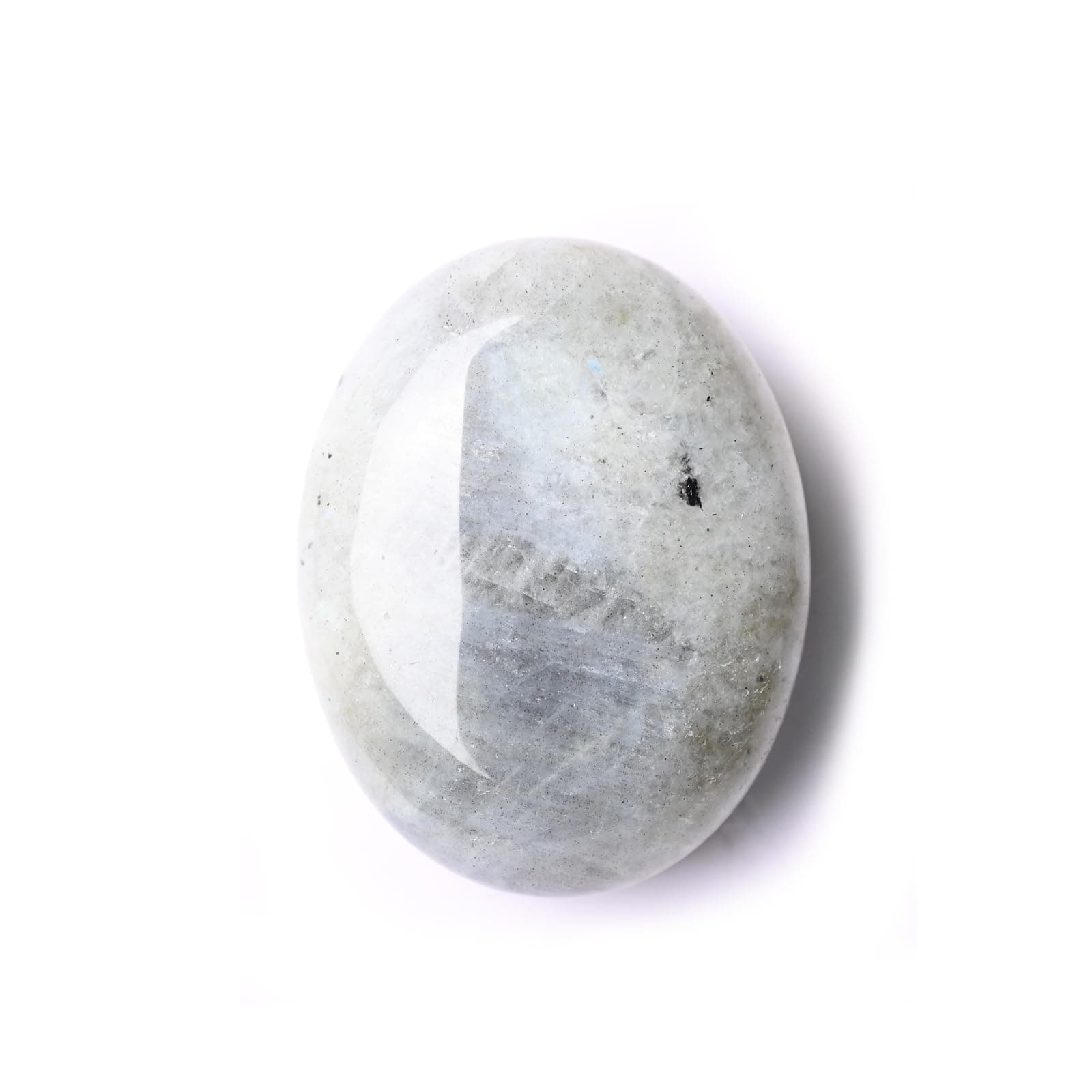 WHAL&YUNE Palm Stone Healing Crystals Worry Stone Natural Polished Stone for Meditation Energy Balancing Therapy Hot Massage Gifts -1.7 inches (Labradorite 1PC)