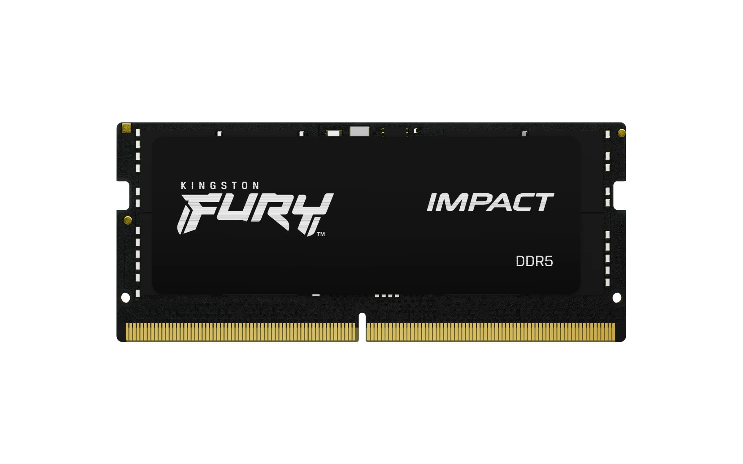 Kingston FURY Impact 16Go 4800MT,s DDR5 CL38 SODIMM Mémoire d’ordinateur Portable de Gamer Module Simple - KF548S38IB-16