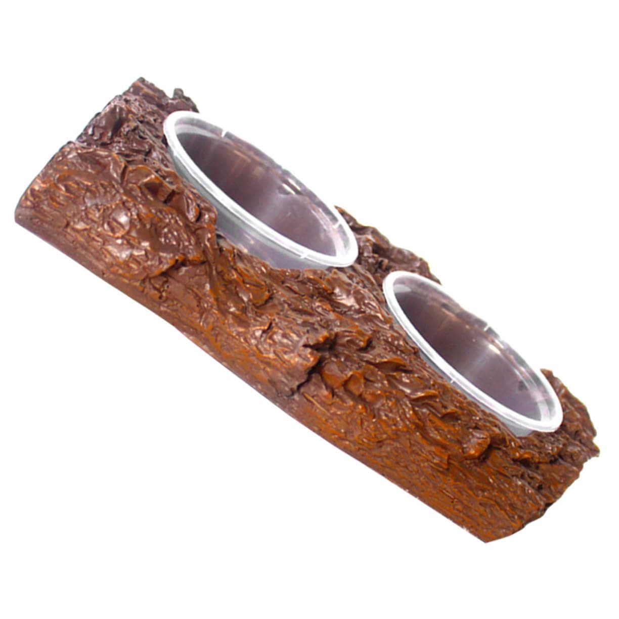 EXAOMBLE Reptile Food Bowl and Water Dish Resin Rock Design for Lizard Feeding and Hydration in Terrarium