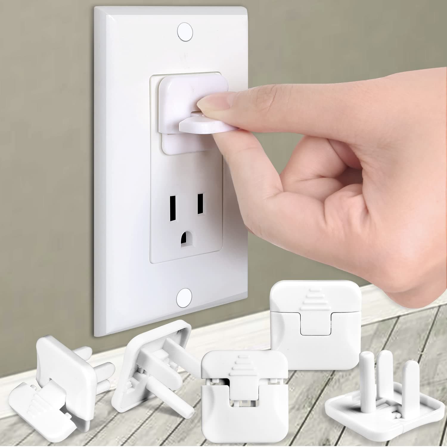 Outlet Covers Babepai 38-Pack Clear Child Proof Electrical Protector Safety Improved Baby Safety Plug Covers