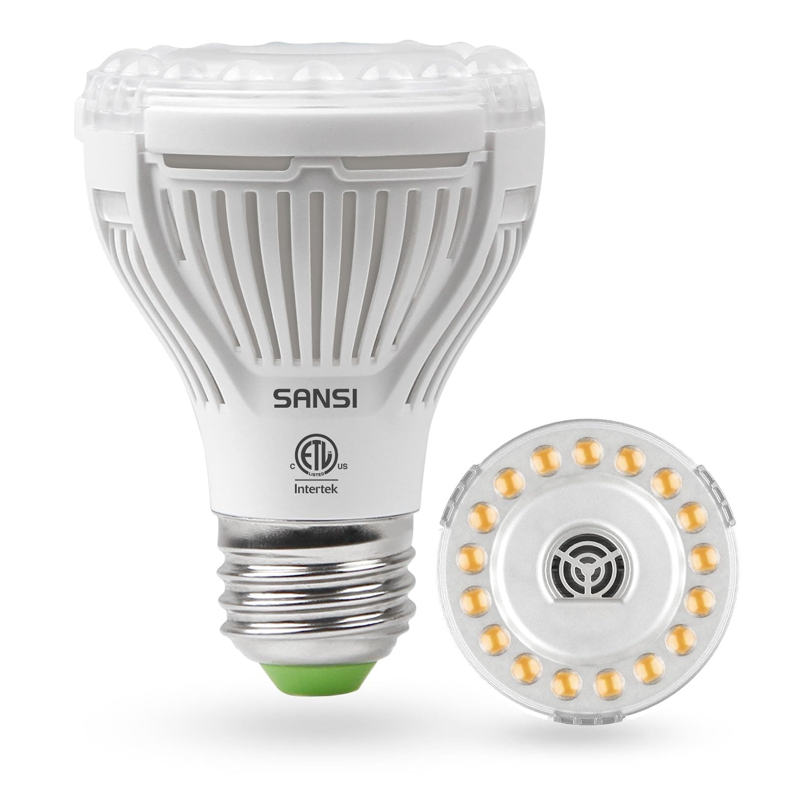 SANSI 10W PAR20 Full Spectrum LED Grow Light Bulb, 150W Equiv, E26
