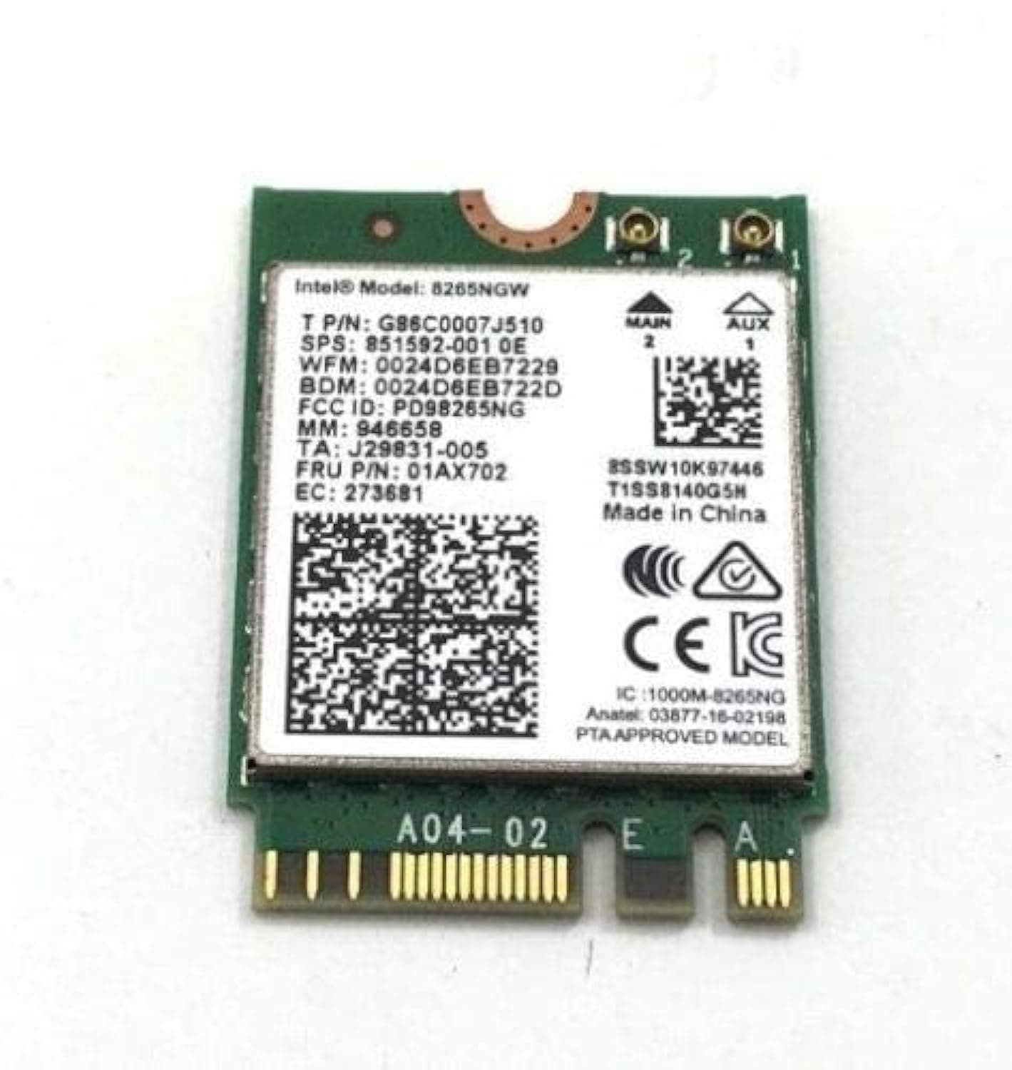 New Genuine WiFi for Lenovo ThinkPad Wireless WiFi Card 01AX702