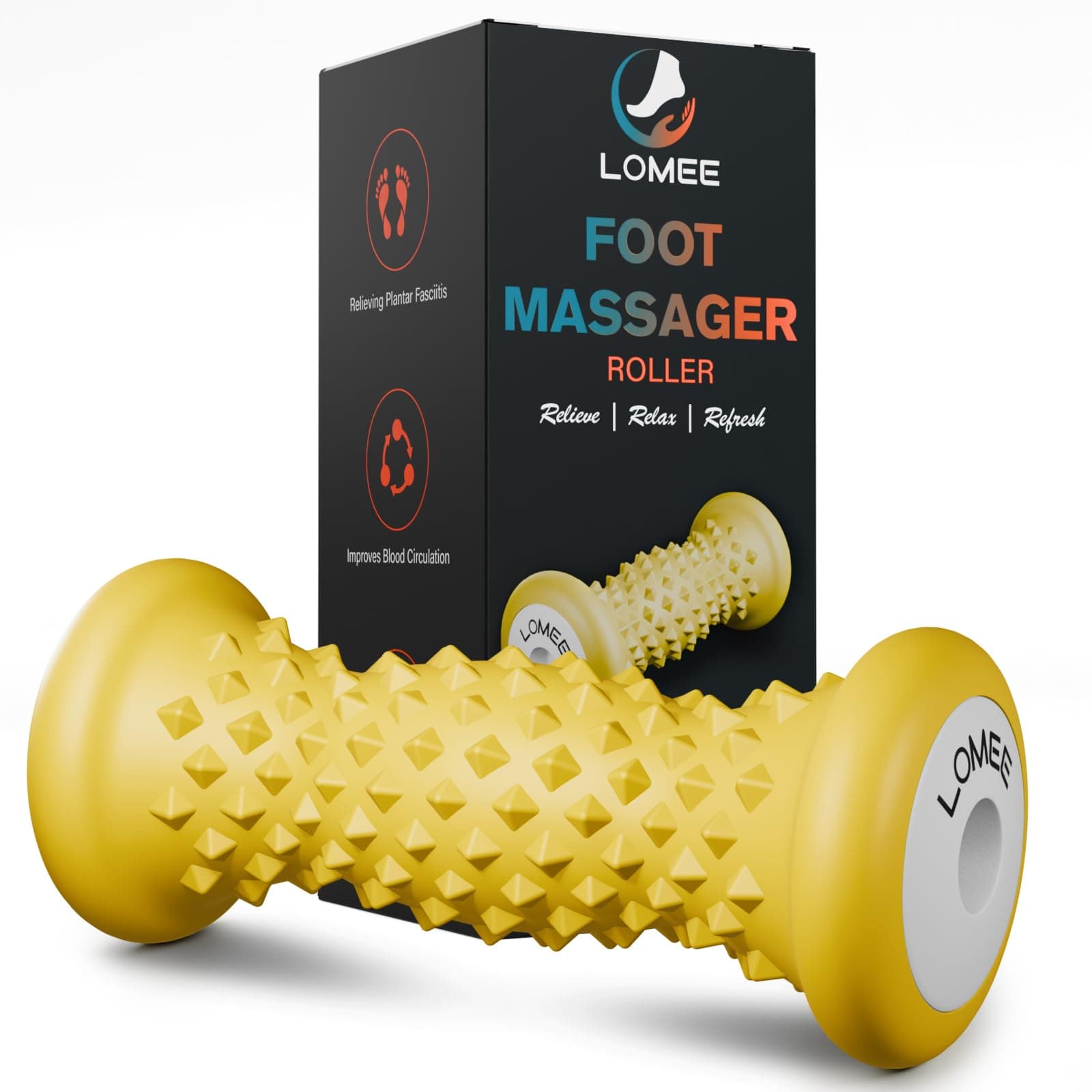 Foot Roller Massager for Plantar Fasciitis, Foot Arch and Heel Pain Relief