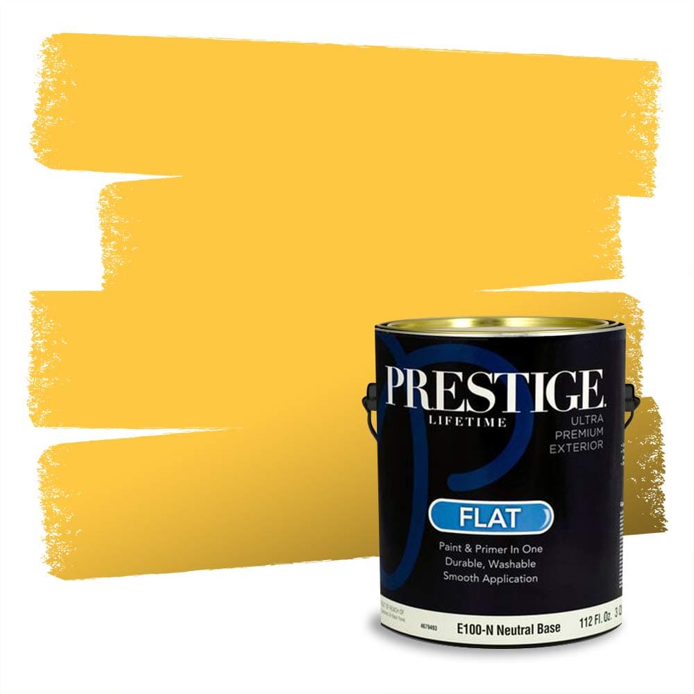 PRESTIGE Paints Exterior Paint and Primer In One, 1-Gallon, Flat, Comparable Match of Valspar* Field of Daisies*