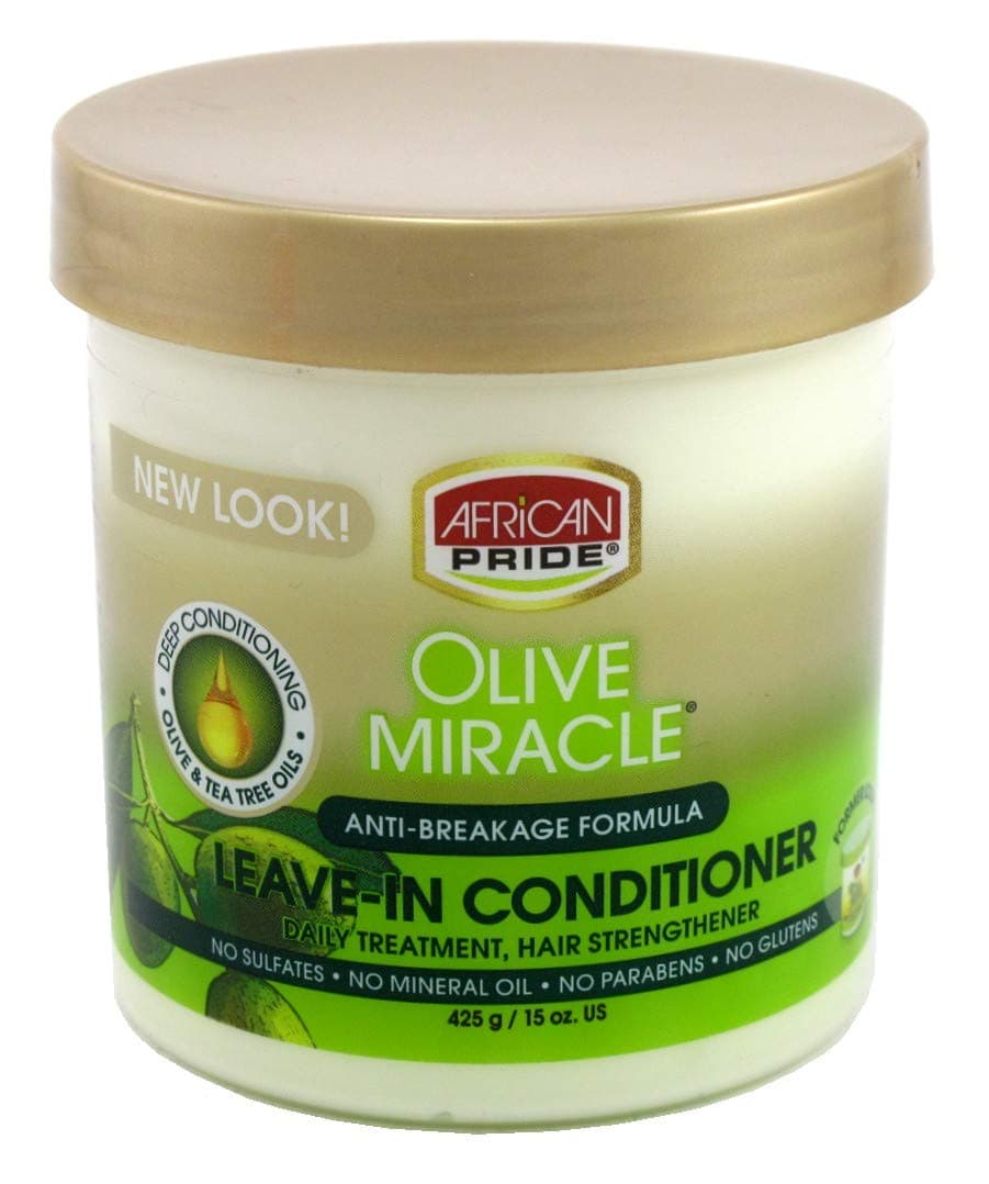 Ap Olive Miracle Leave-In Conditioner 15oz Jar (3 Pack)