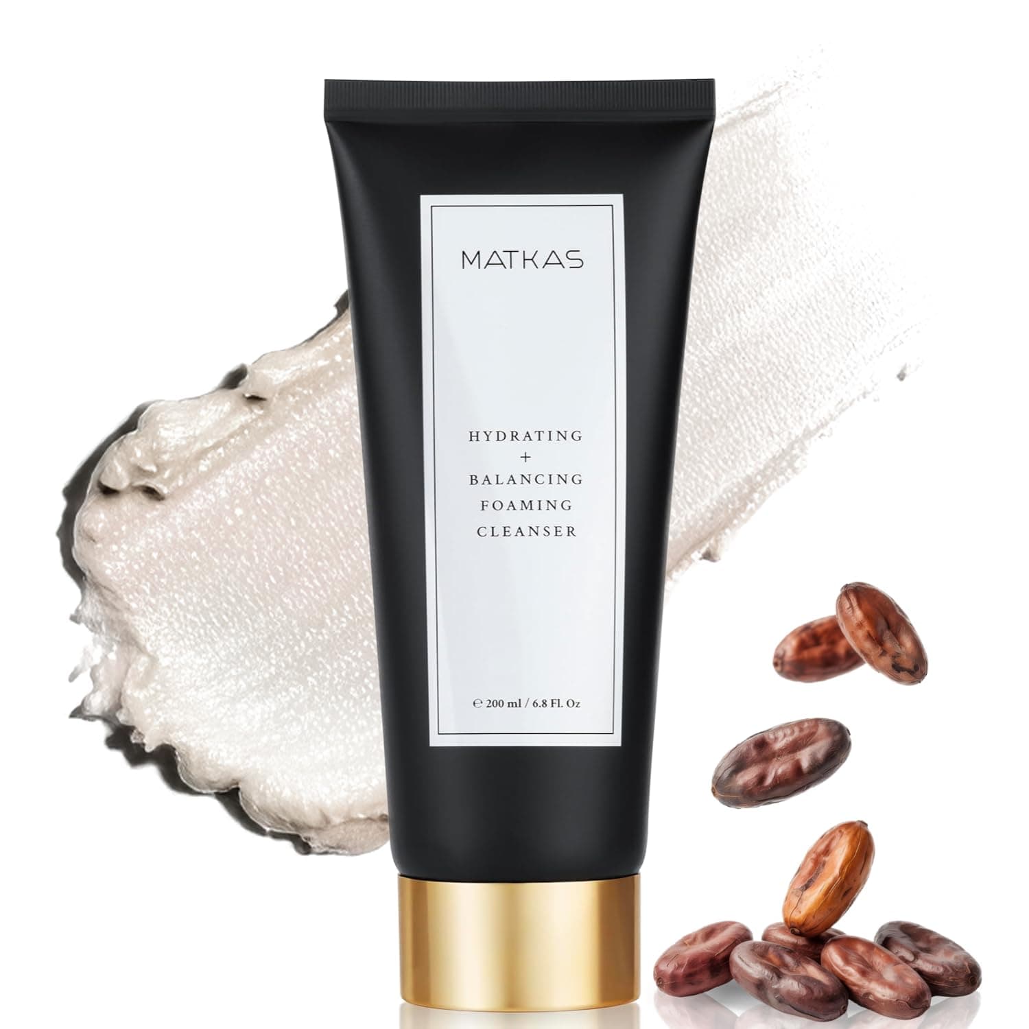 MATKAS Korean Foaming Cleanser Hydrating Face Wash for Sensitive Skin 200mL