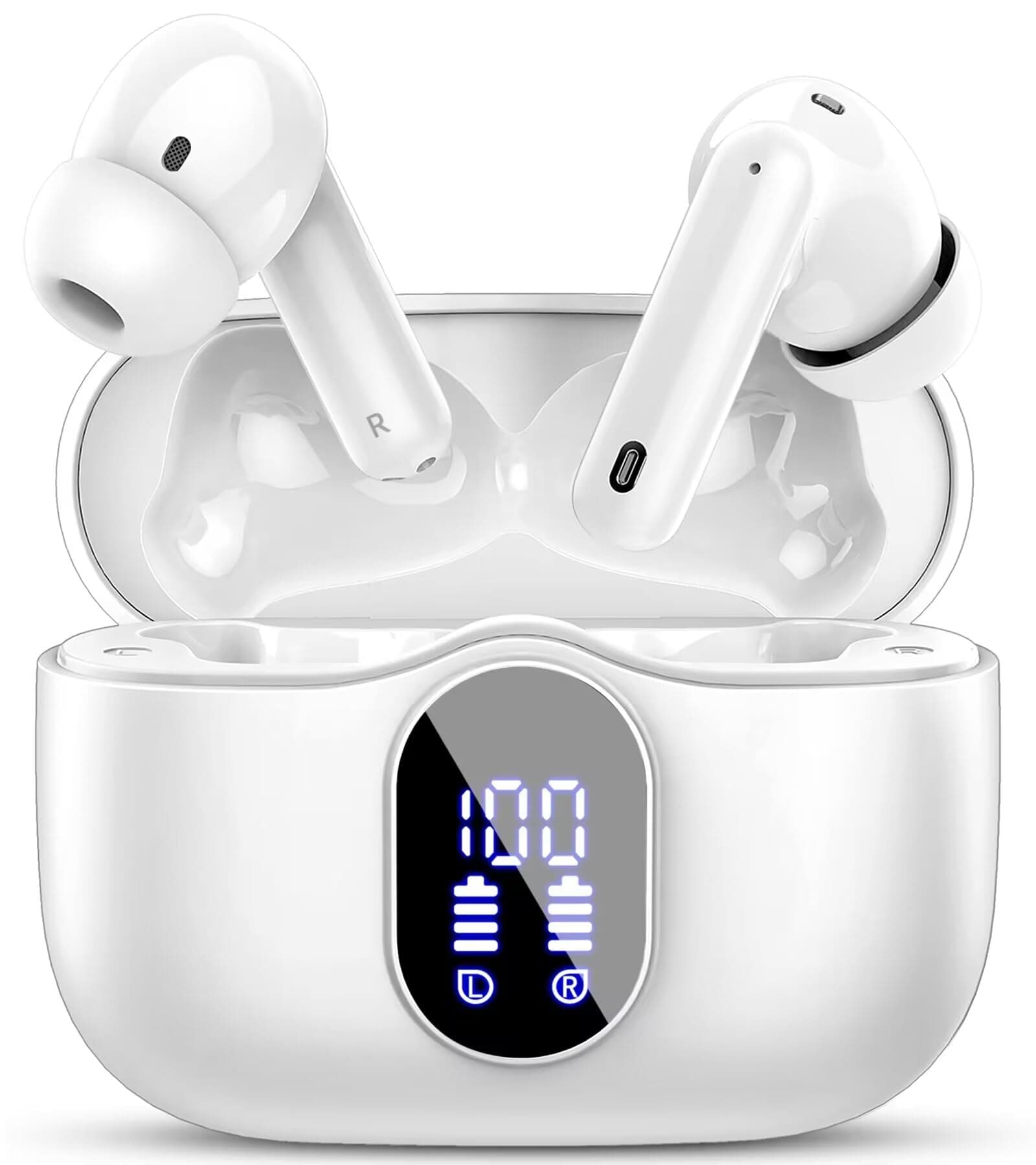 Wireless Earbuds, Bluetooth Headphones 5.4 HiFi Stereo Wireless Earphones