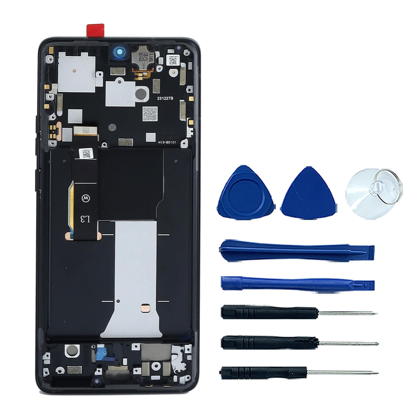 Ygpmoiki LCD Display Touch Screen Digitizer Assembly with Frame Replacement for Motorola Moto Edge 2023 XT2305-1 6.6"