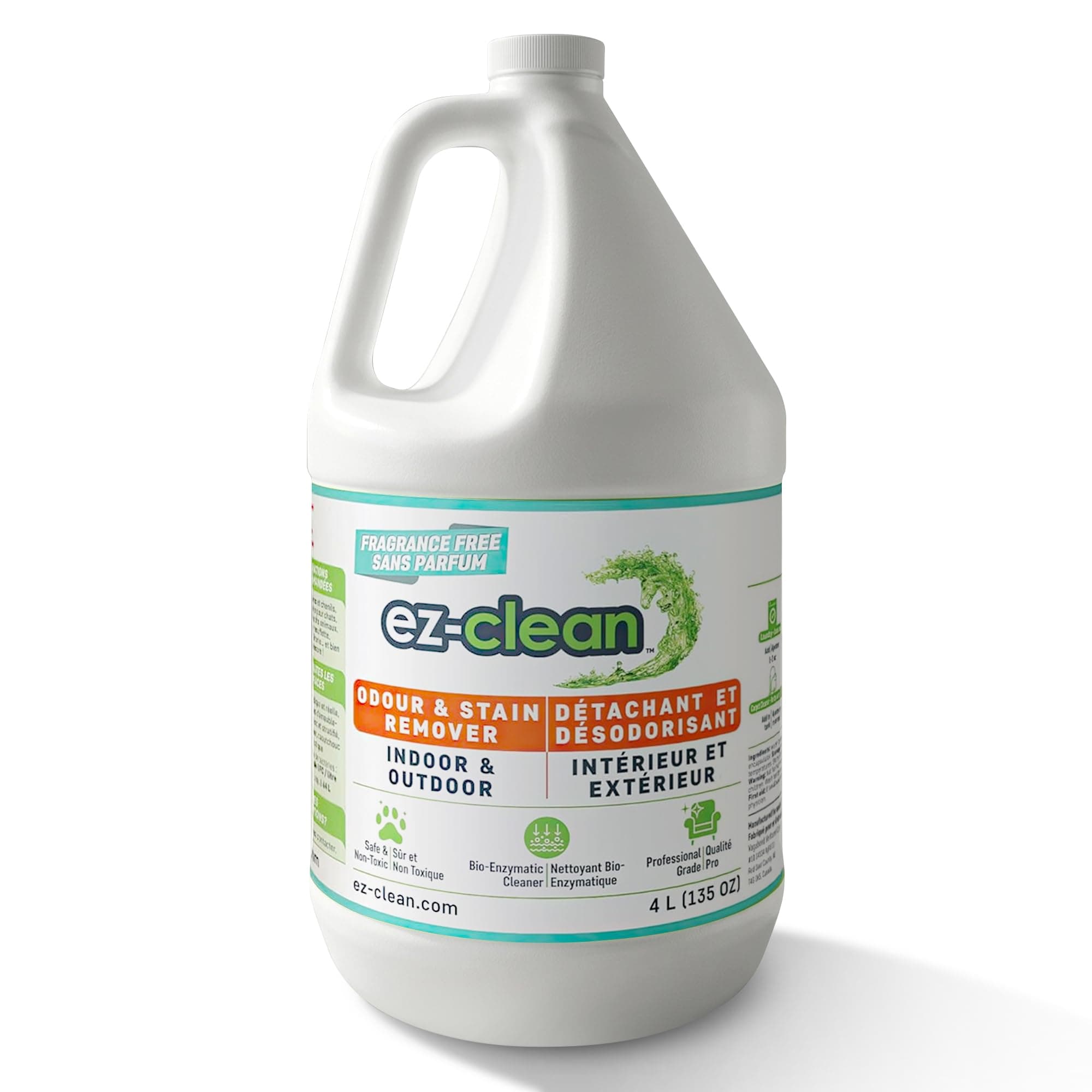 ez-clean BioEnzyme Odour & Stain Remover - 4 L Jug - Fragrance Free