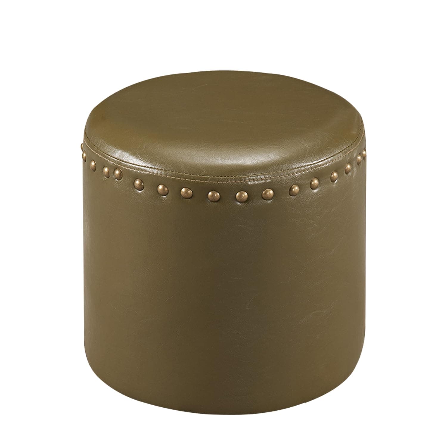 Kings Brand Furniture Nailhead Trim Upholstered Stool Ottoman (Green)