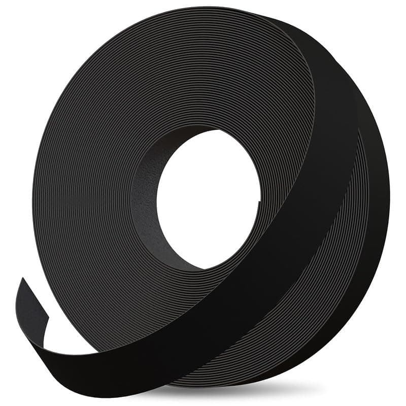 Edge Supply Black Melamine 1/2 inch X 50 ft roll of Black Edge Banding – Pre-glued Flexible Edging – Easy Application Iron-On Edging for Cabinet Repairs, Furniture Restoration