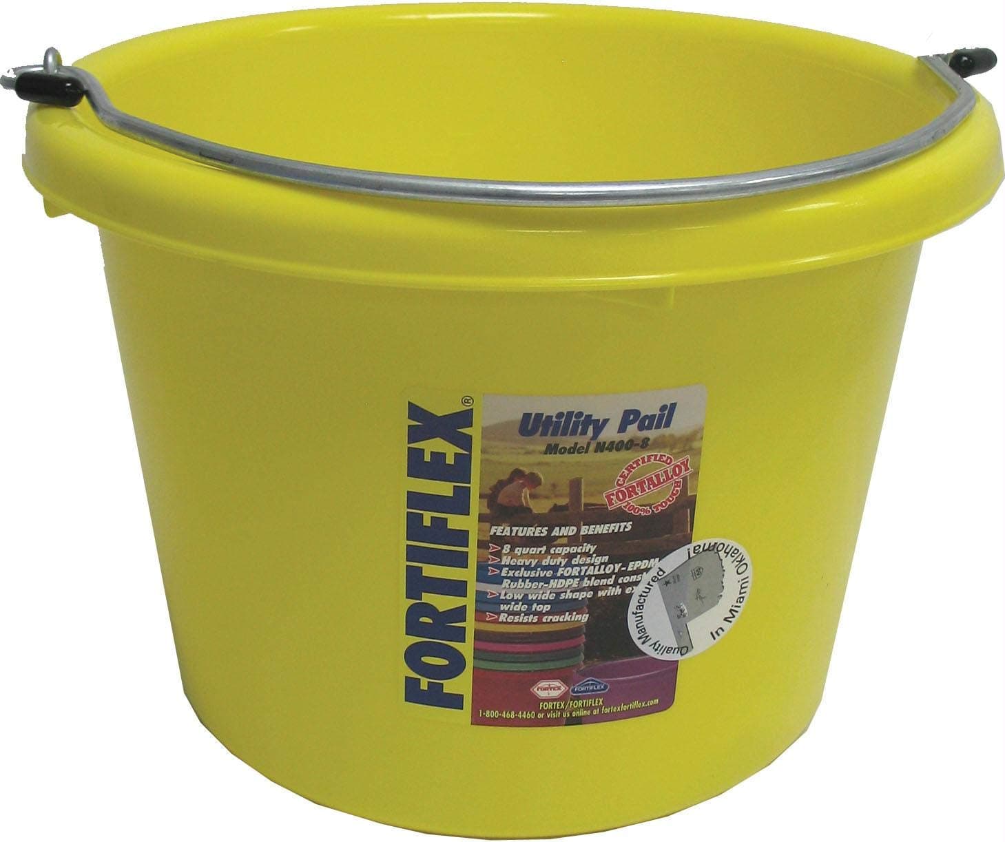 FORTEX INDUSTRIES N400 Utility Pail Color: Mellow Yellow