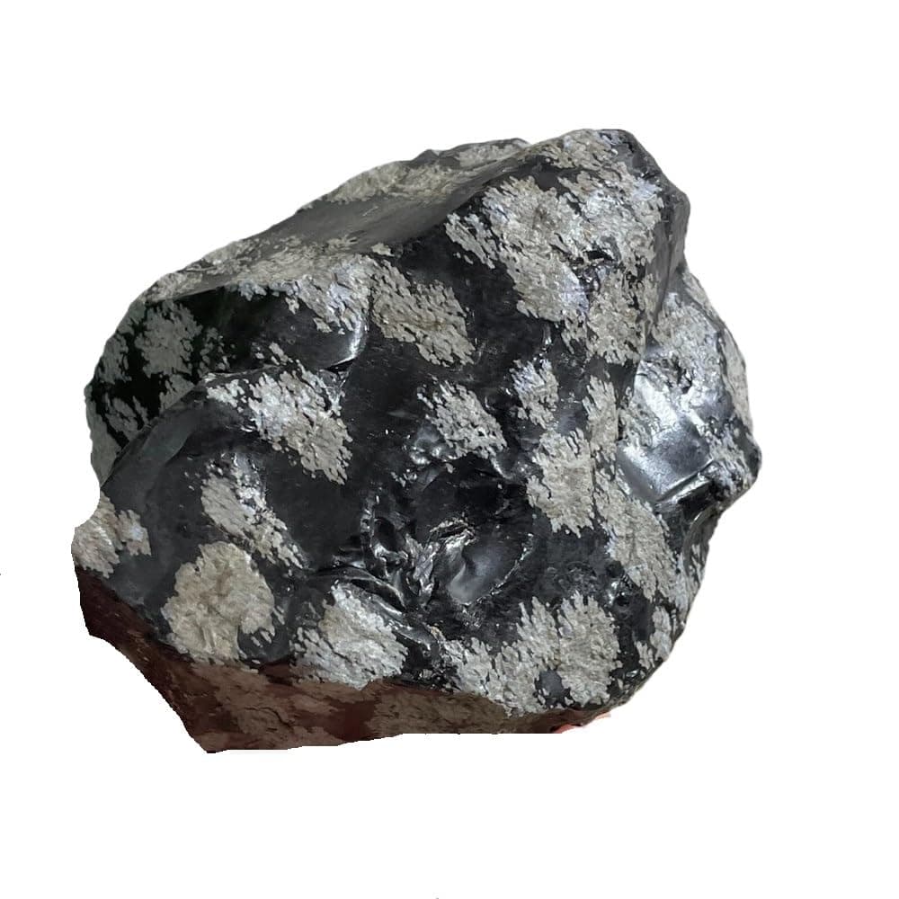 AEVHBAMXN 1pc 210-300g Snowflake obsidian raw stone AEVHBAMXN