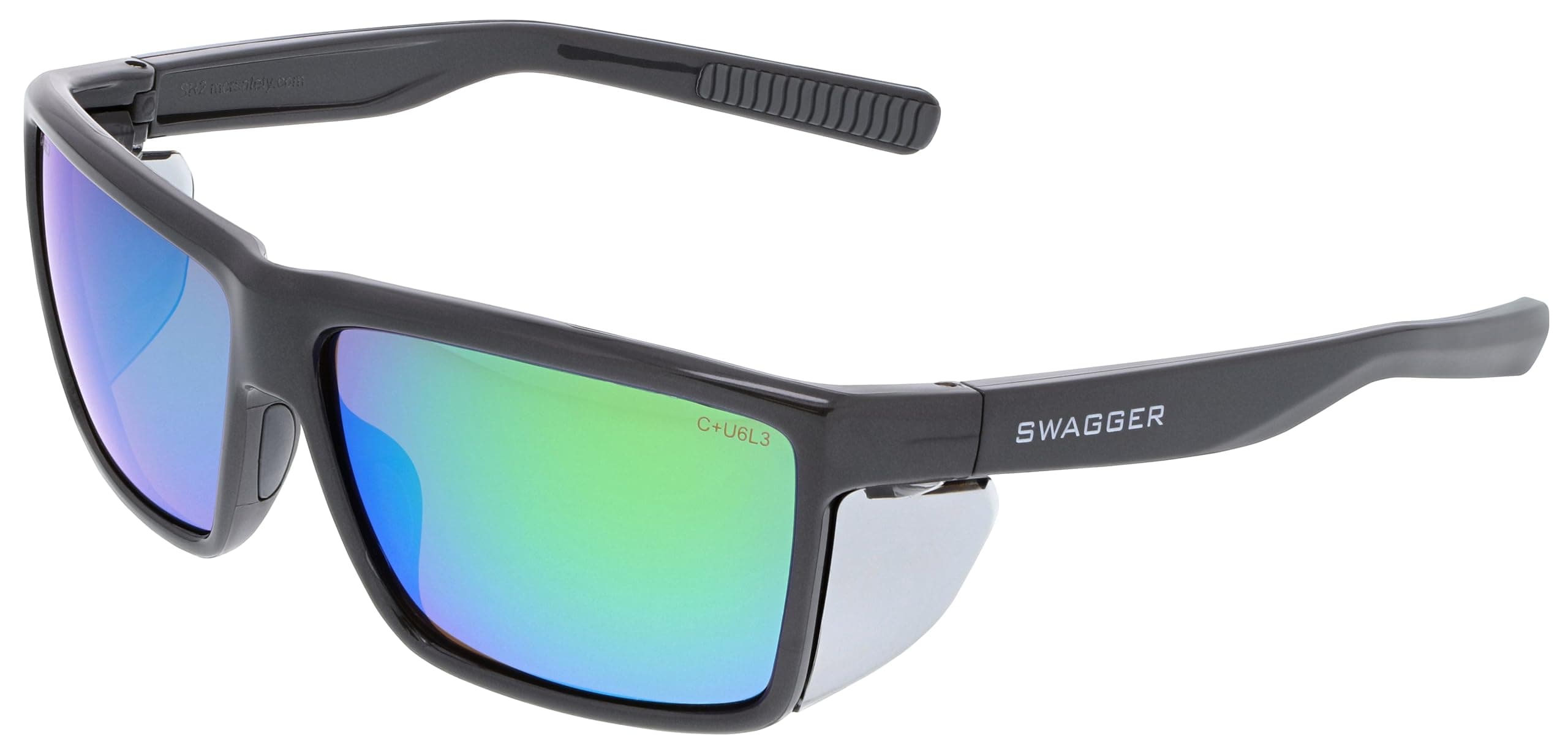 MCR Safety SR22BG Swagger (Sr2) Glasses, Green Mirror Lens