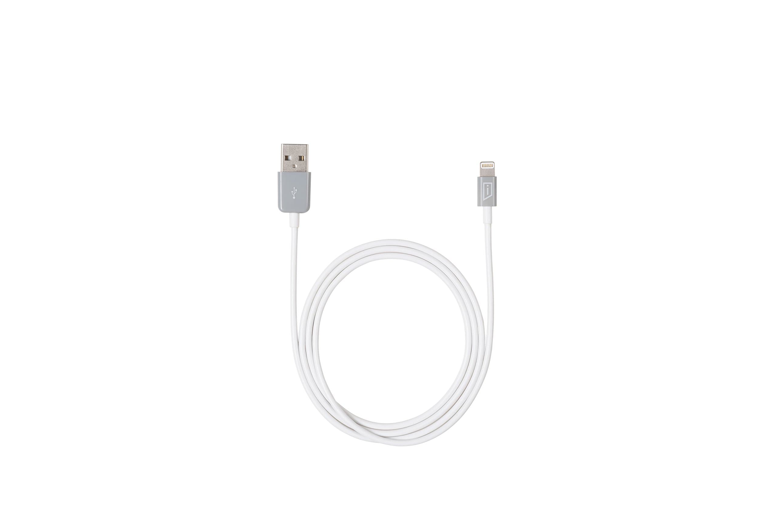 iStore Apple Certified Lightning Sync/Charge Cable, 3.3 Feet, White Gray (ACC96105CAI)