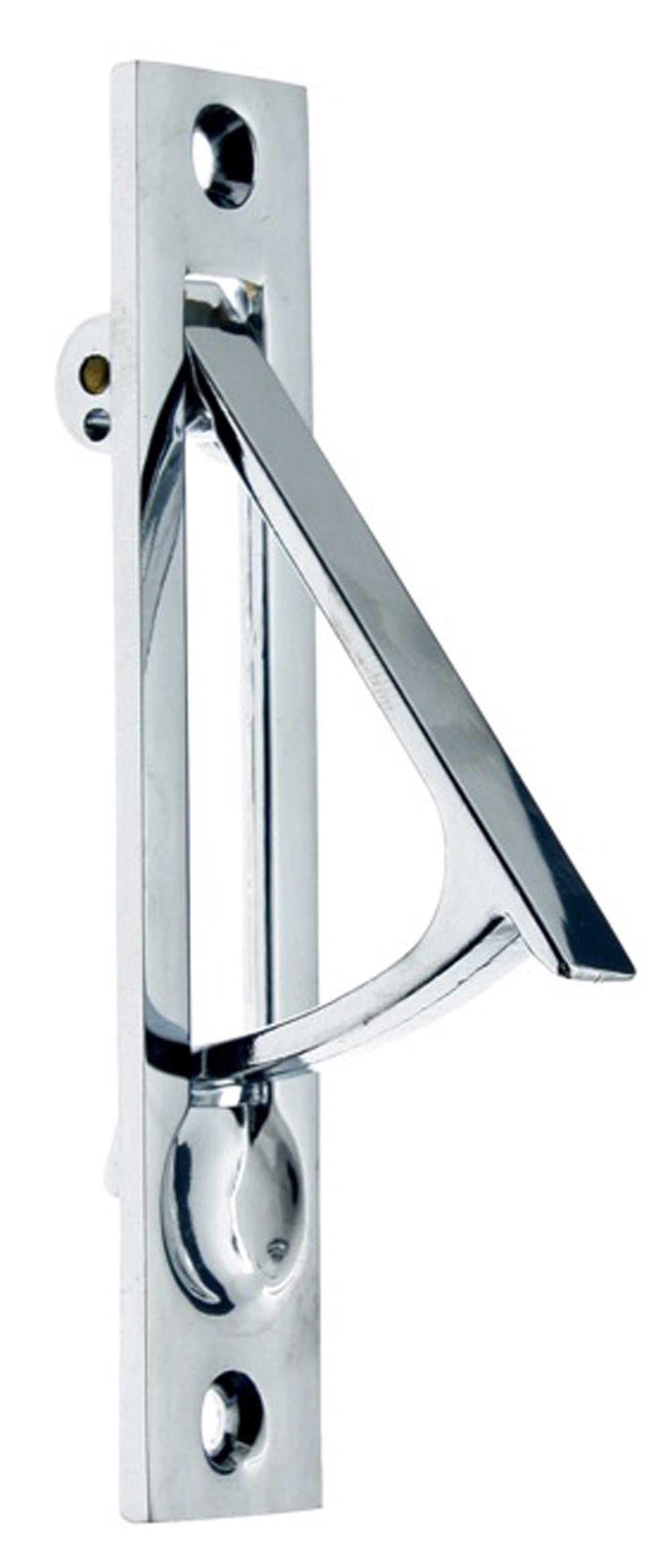 idh by St. Simons 14020-026 Professional Grade Quality Genuine Solid Brass Edge Pull, 4-Inch, Polished Chrome