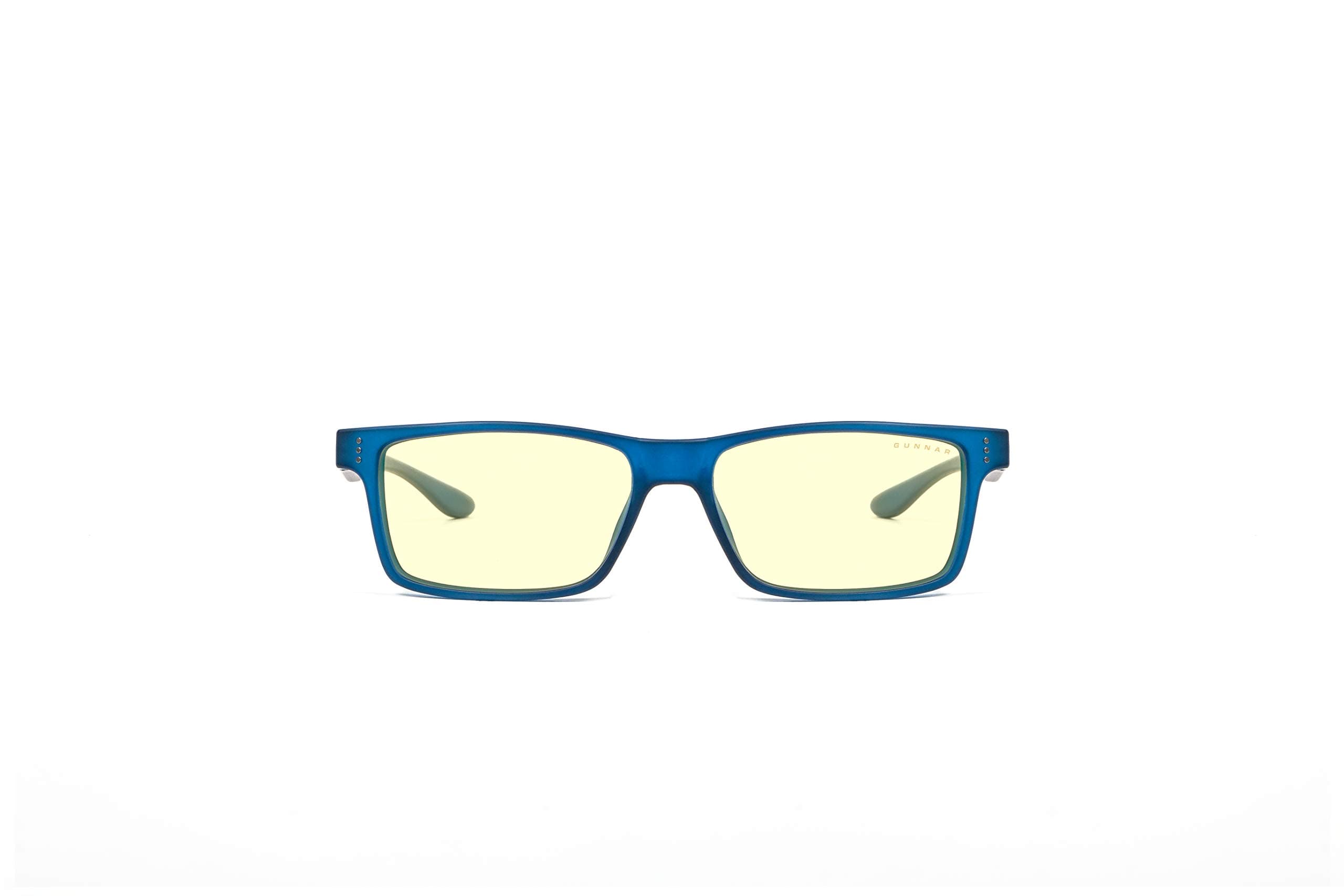 GUNNAR Gaming and Computer Eyewear/Cruz, Navy Frame, Amber Tint - Patented Lens, Reduce Digital Eye Strain, Block 65% of Harmful Blue Light - Not Machine Specific