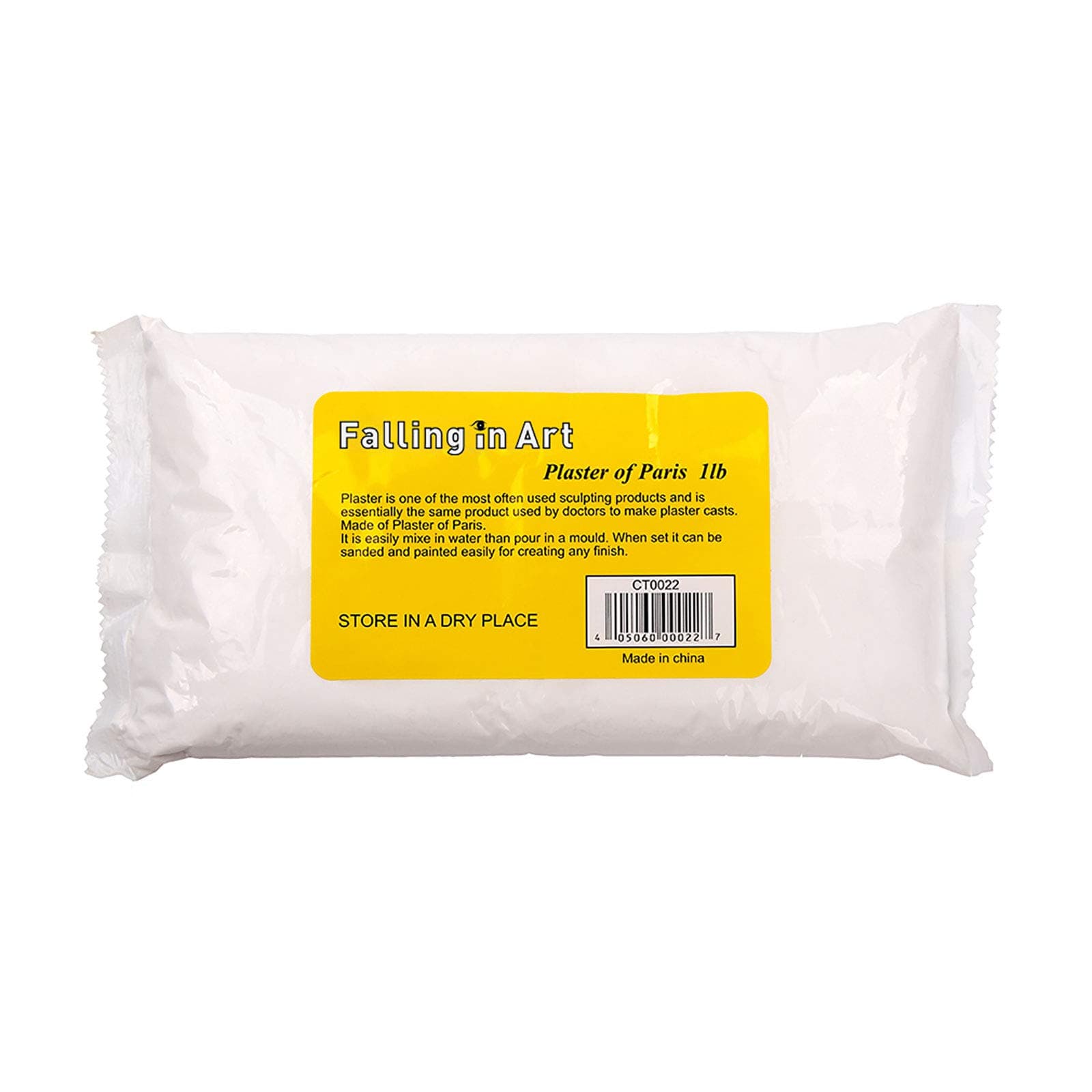 Plaster Casting Powder Falling In Art 1 Pound Plaster of Paris For Lucky Hands 3D Casting Kit | Newborns & Babys | Handprint & Footprint