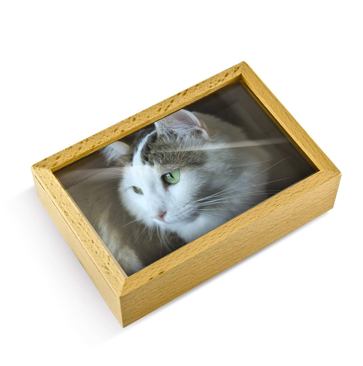 Light Wood Tone 18 Note Musical Photo Frame Keepsake - Many Songs to Choose - Tales from The Vienna Woods *Listen 1st