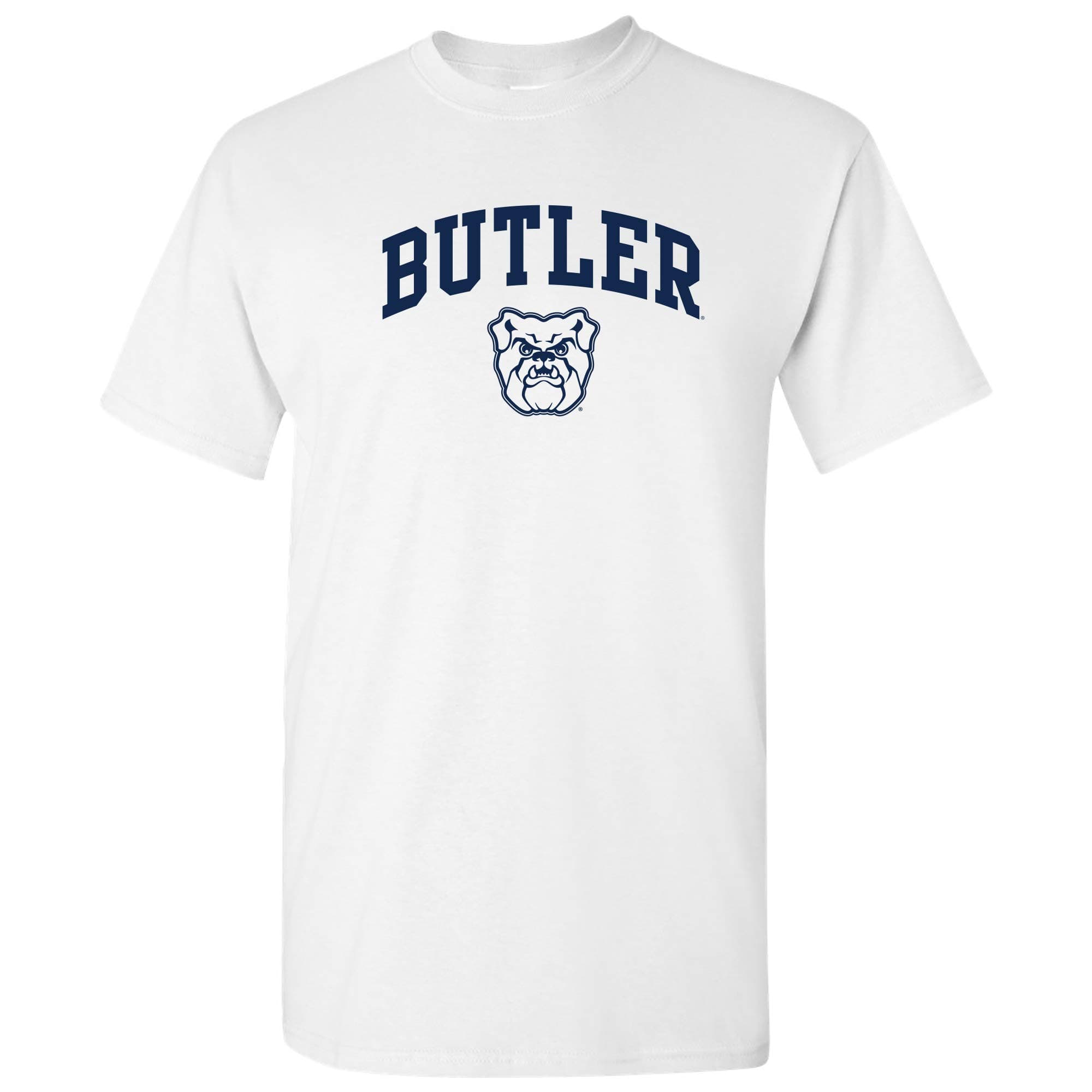 NCAA Arch Logo, Team Color T Shirt, College, University - White - XL