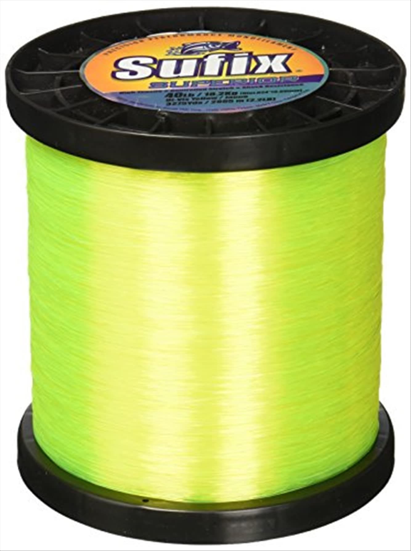 Sufix Superior Spool Size Fishing Line (Yellow, 130-Pound)