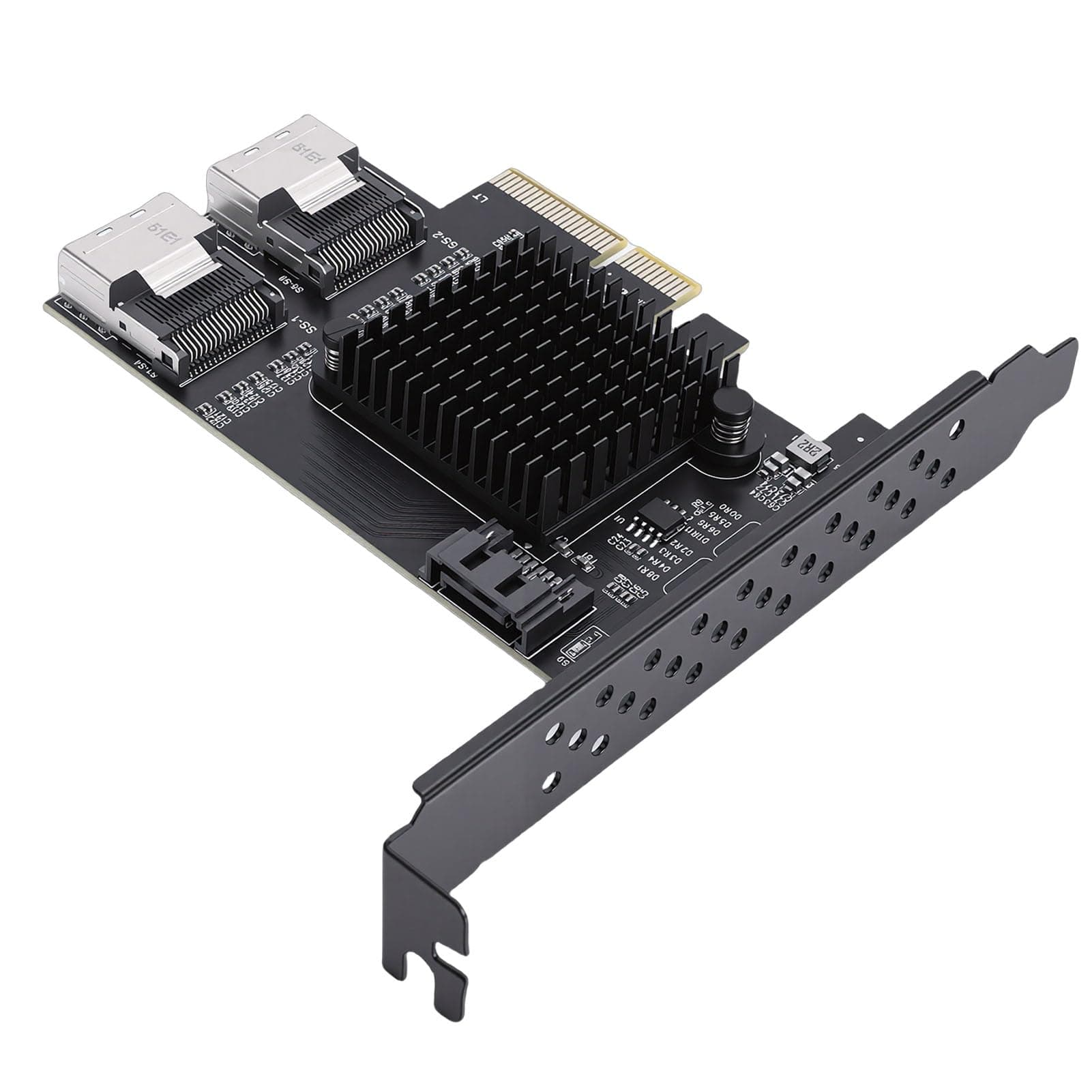 YUEHISY PCIe to Serial ATA Card 6Gbps PCI Express 4X to 2 Port MiniSAS